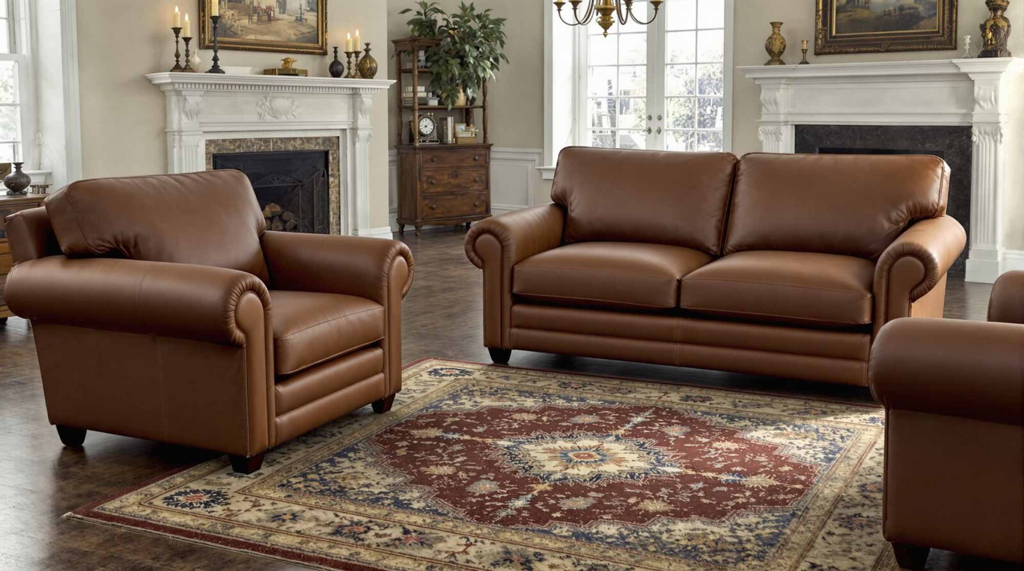 Isenhour Leather Loveseat - Image 3