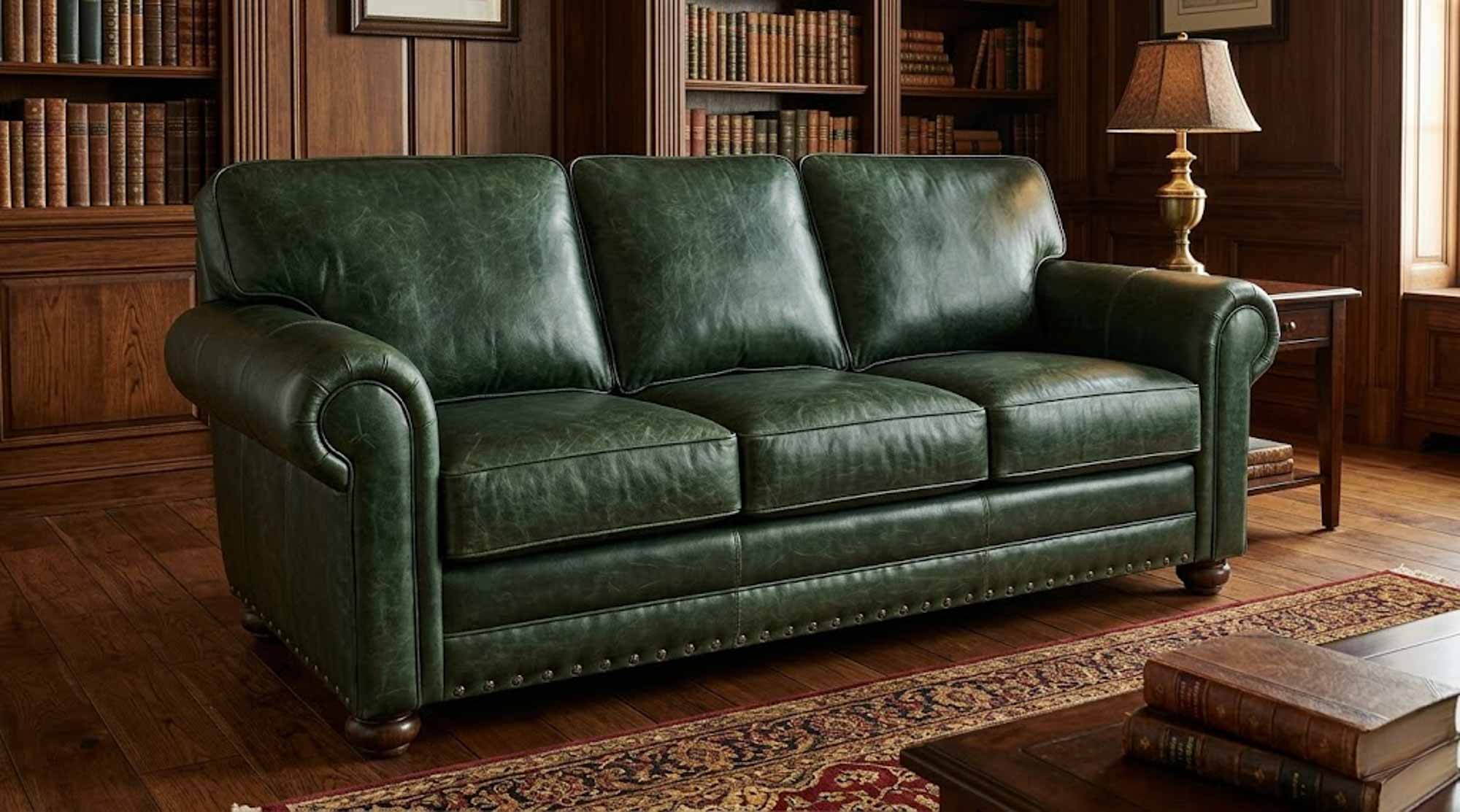 Isenhour Leather Queen Size Sofa Sleeper - Image 5