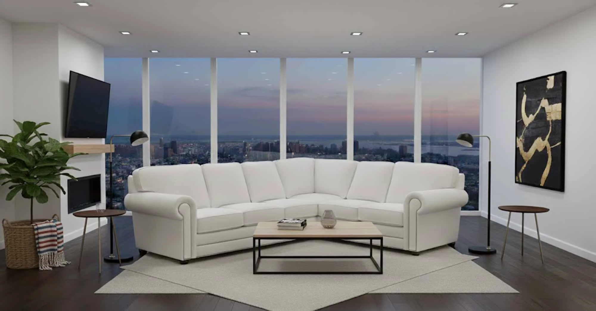 Isenhour Leather Sectional - Image 3