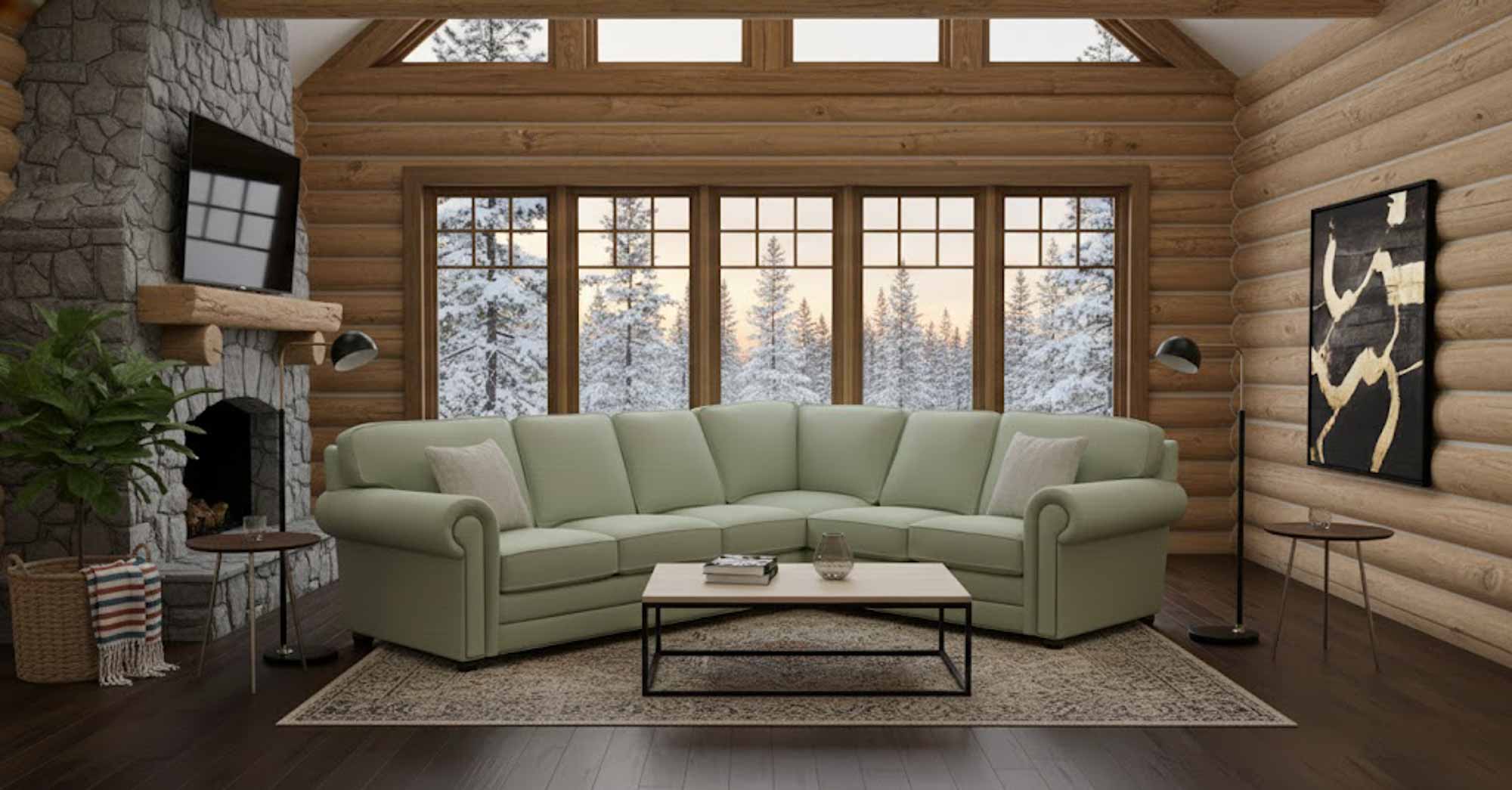 Isenhour Leather Sectional - Image 4