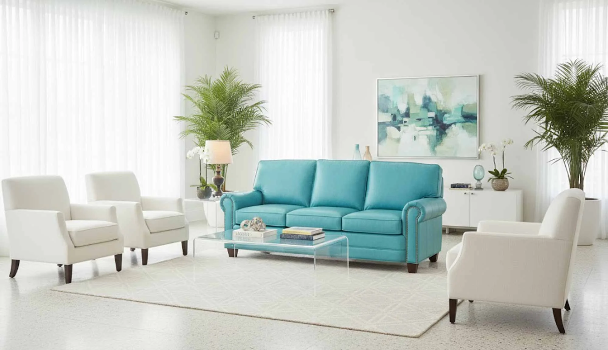 Jackson Leather Sofa - Image 6