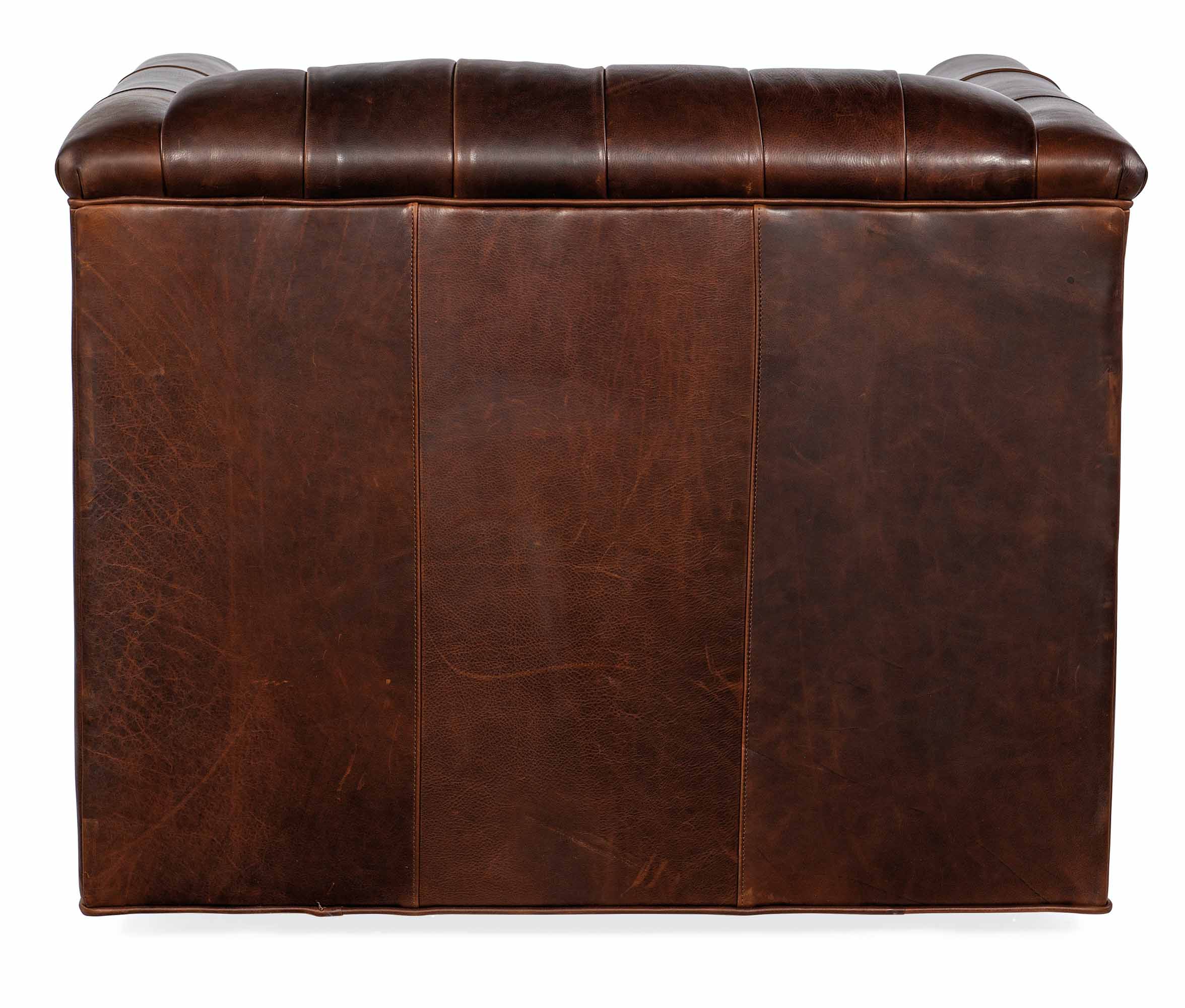 Jaden Leather Swivel Chair - Image 7
