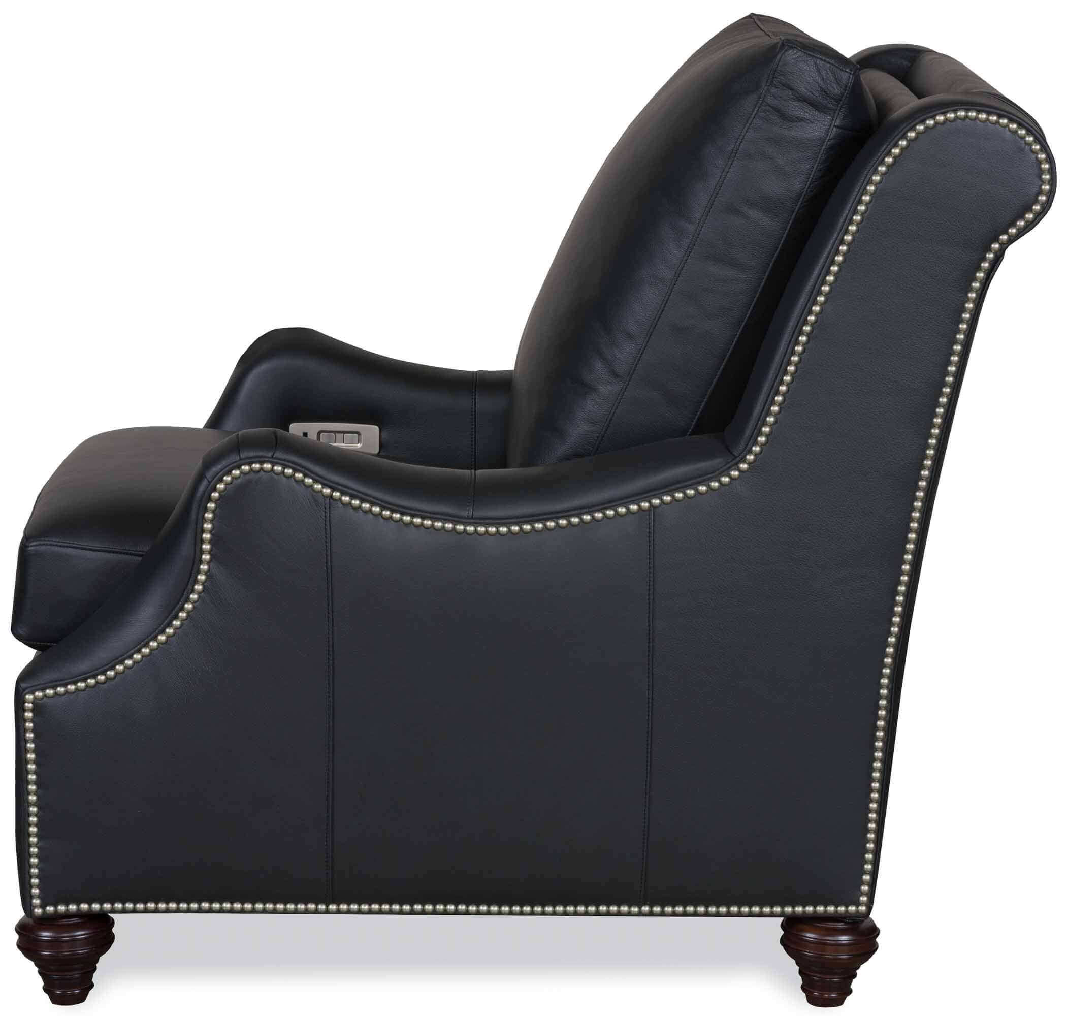 Jake Leather Power Recliner With Articulating Headrest - Image 3