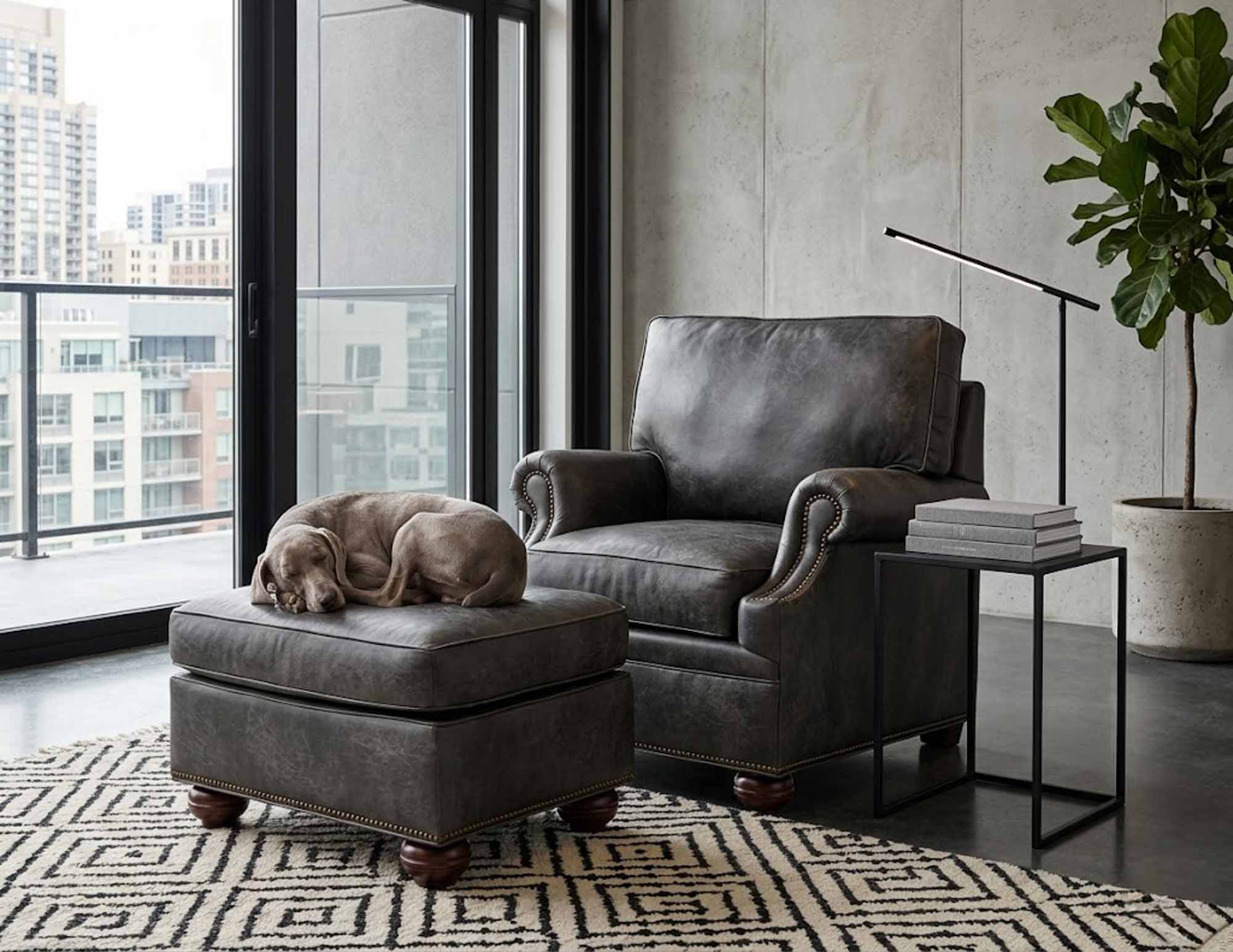 Jarrett Leather Chair - Image 4