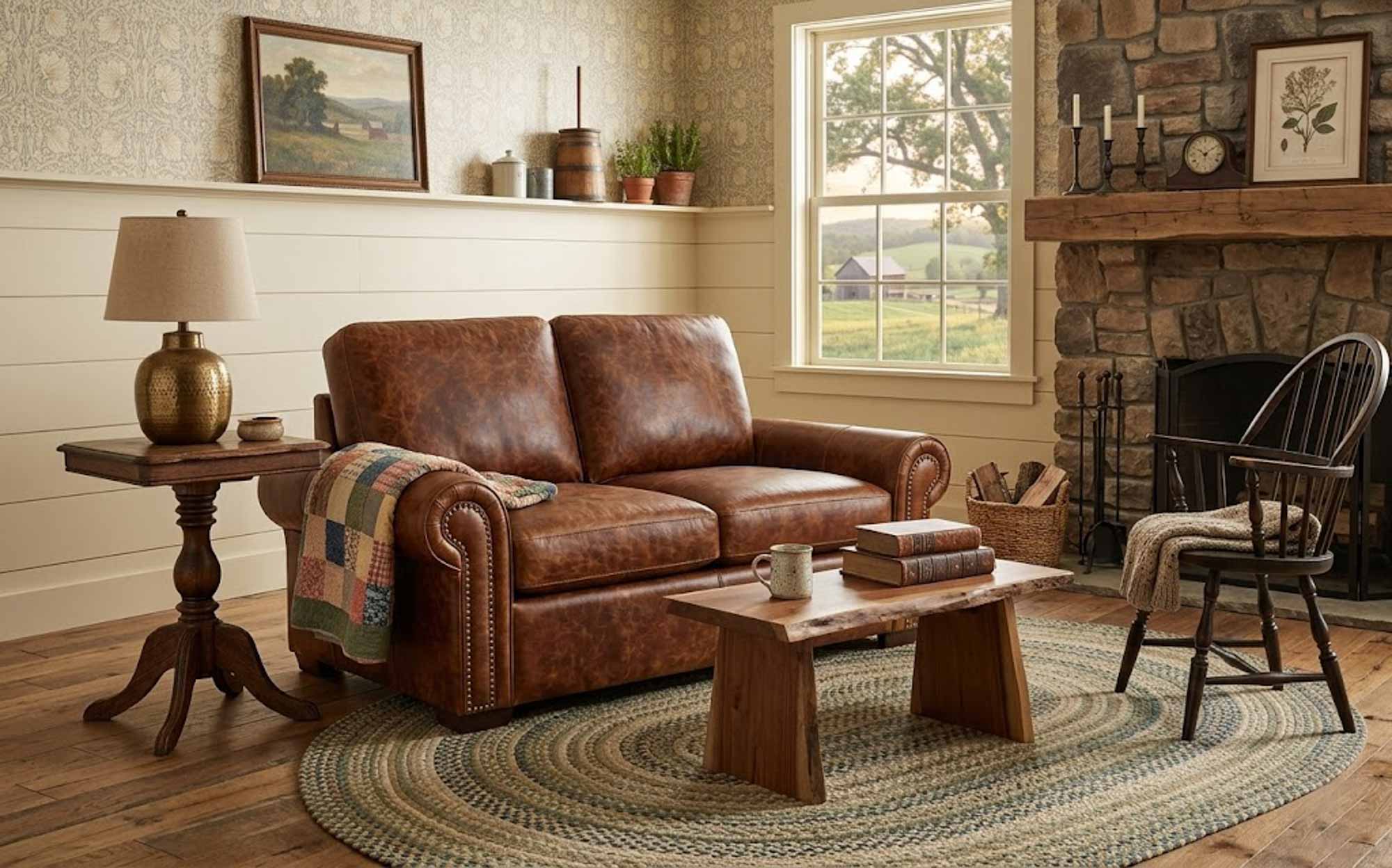 Jax 3 Leather Loveseat - Image 3