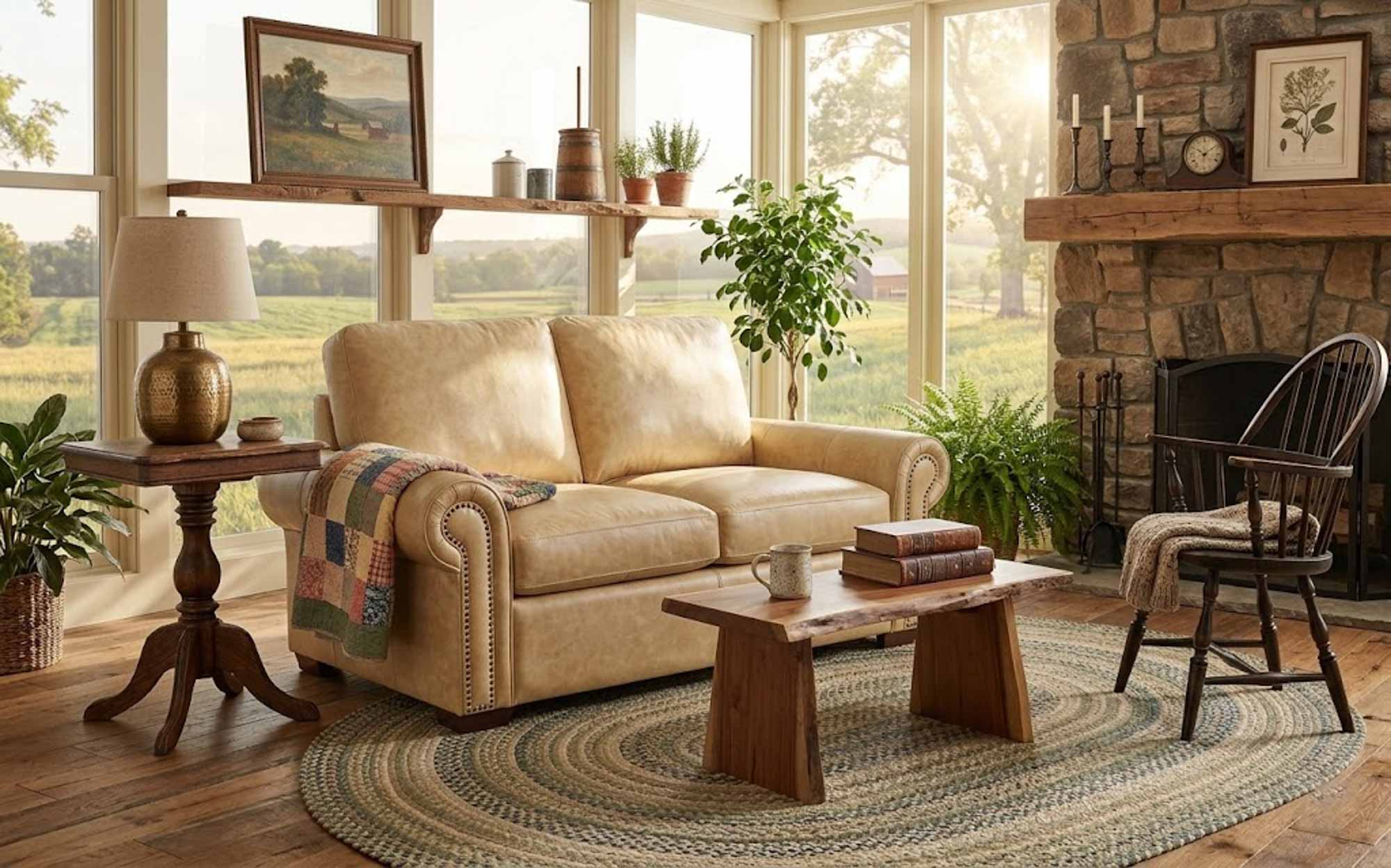 Jax 3 Leather Loveseat - Image 4