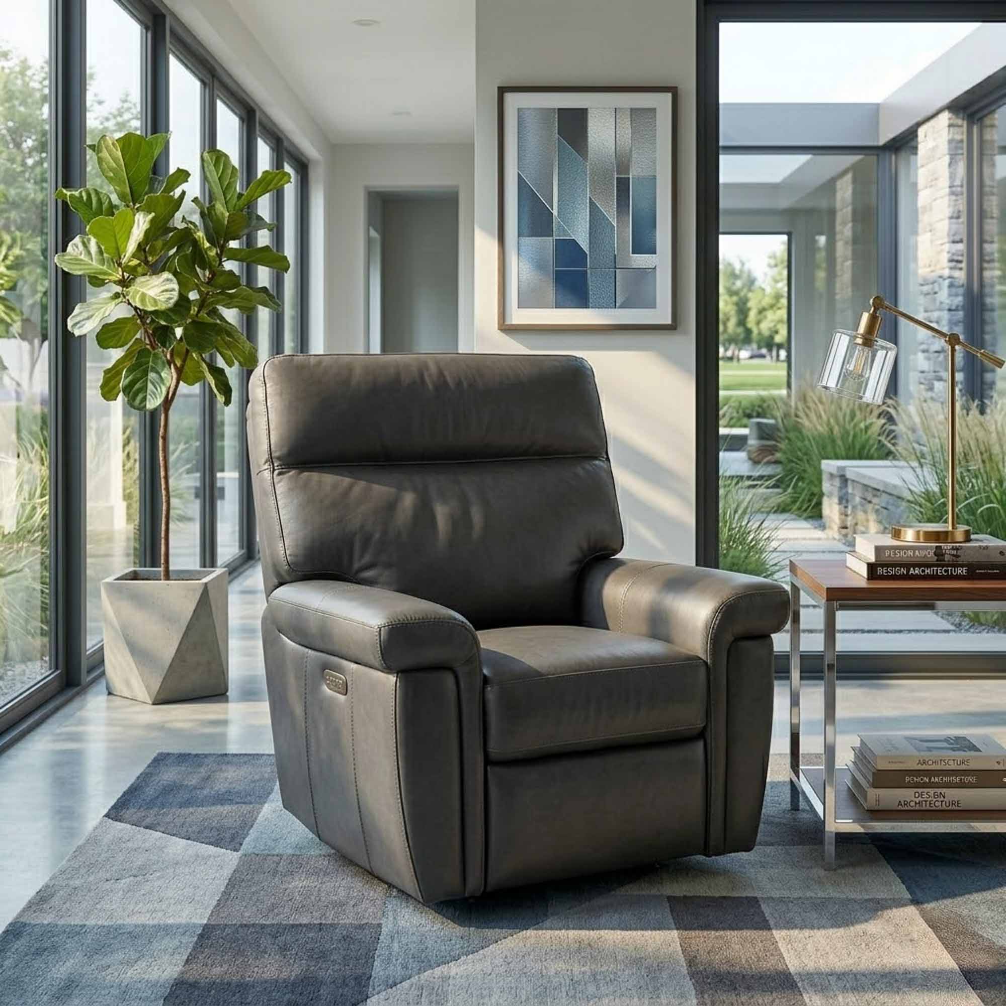 Jett Leather Zero Gravity Power Recliner With Articulating Headrest - Image 6