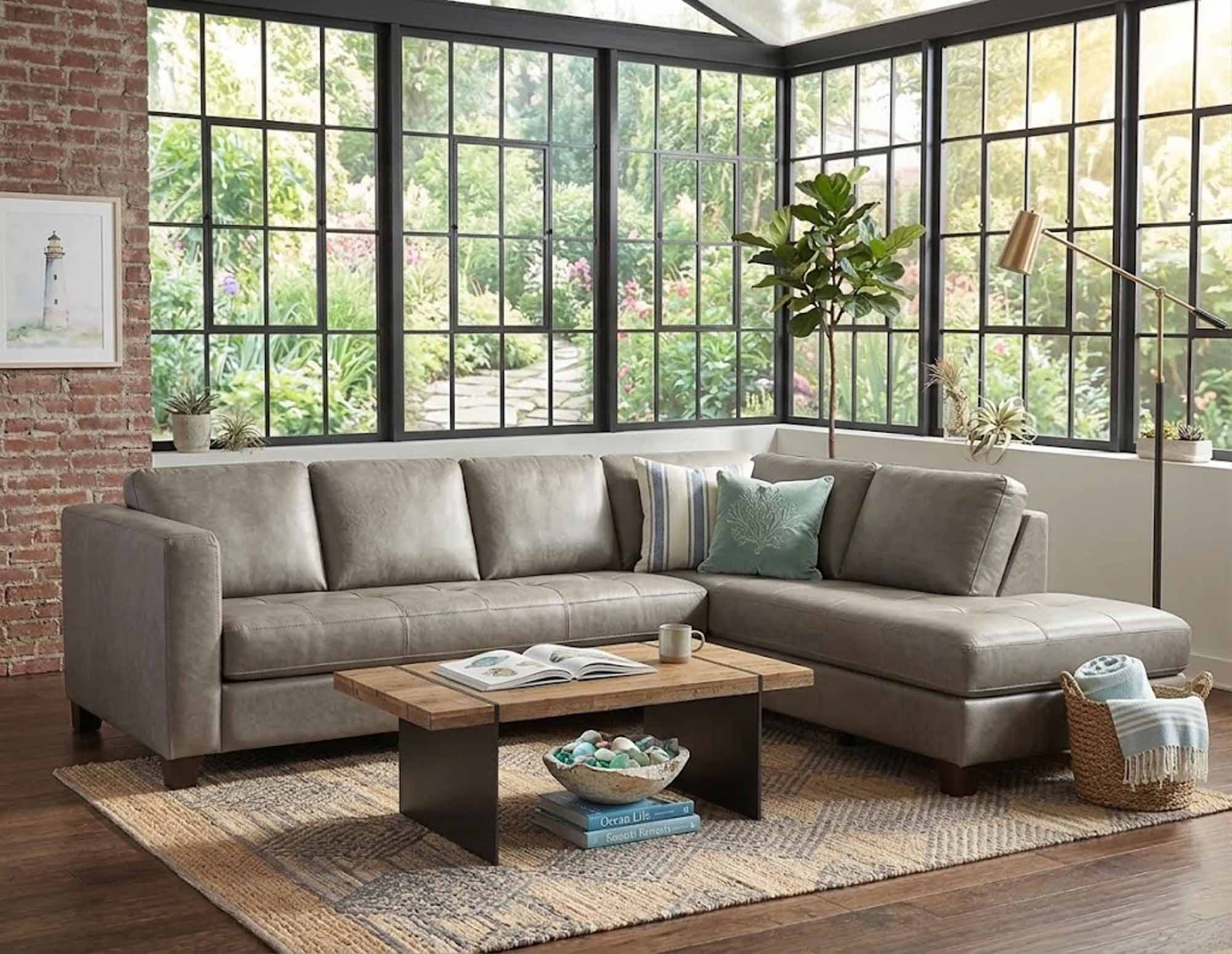 Jura Leather Sectional - Image 11