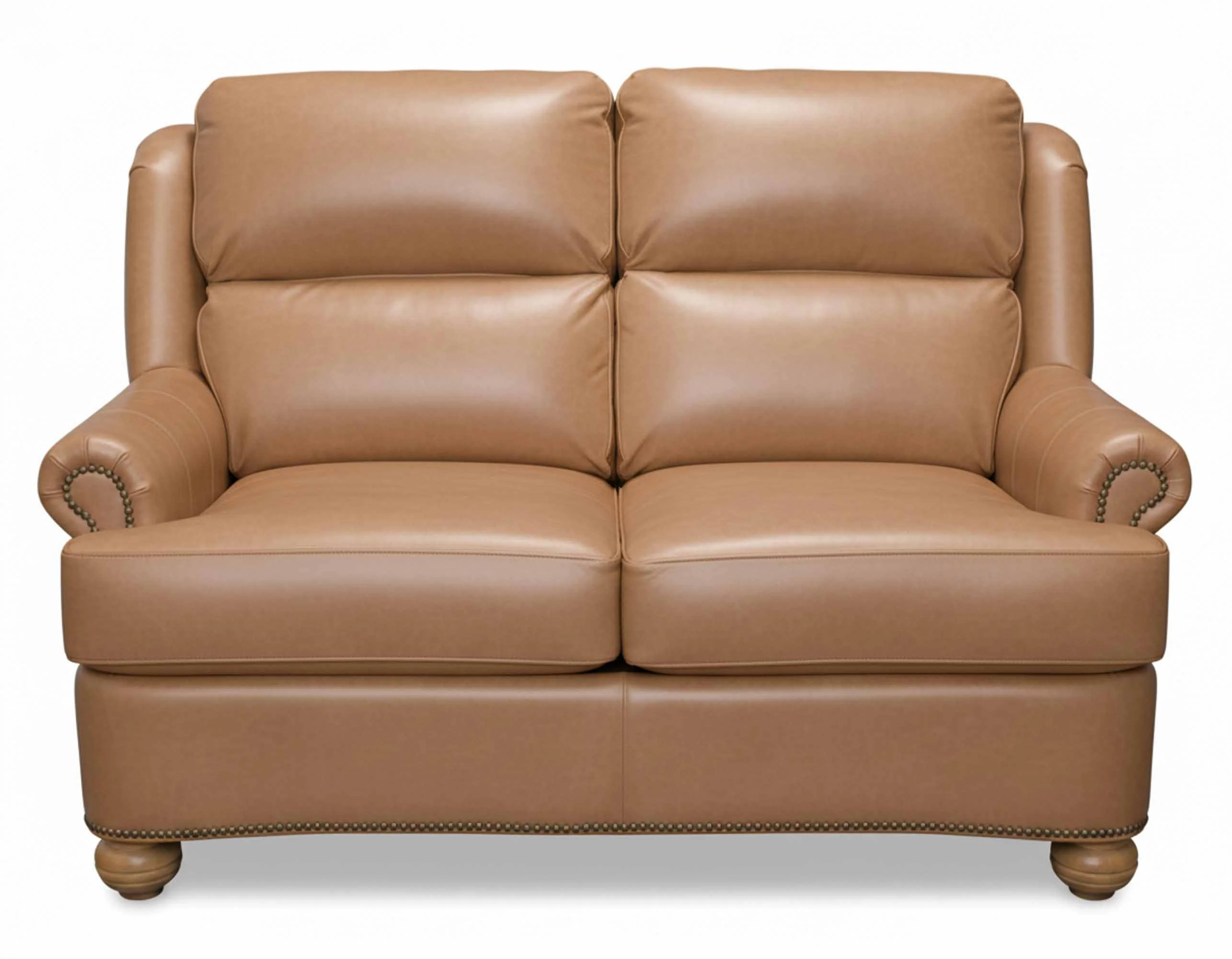 Justin Leather Loveseat - Image 3