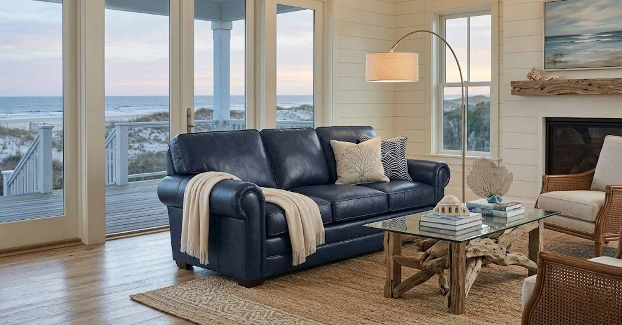 Kahne Leather Sofa - Image 6