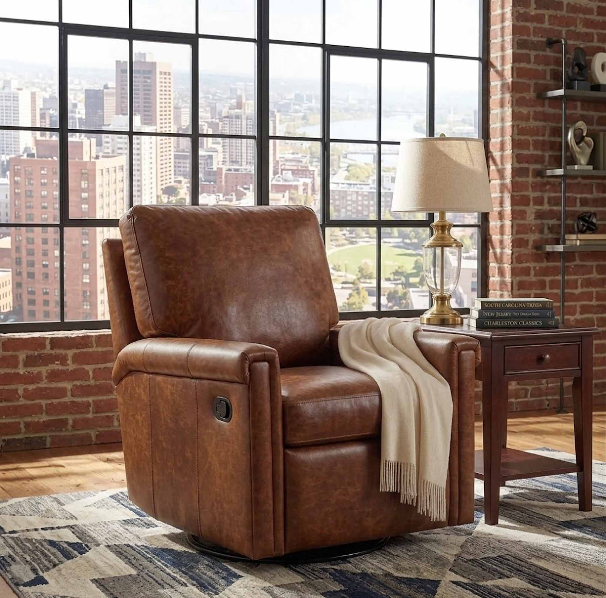 Kara Leather Wall Hugger Recliner - Image 4