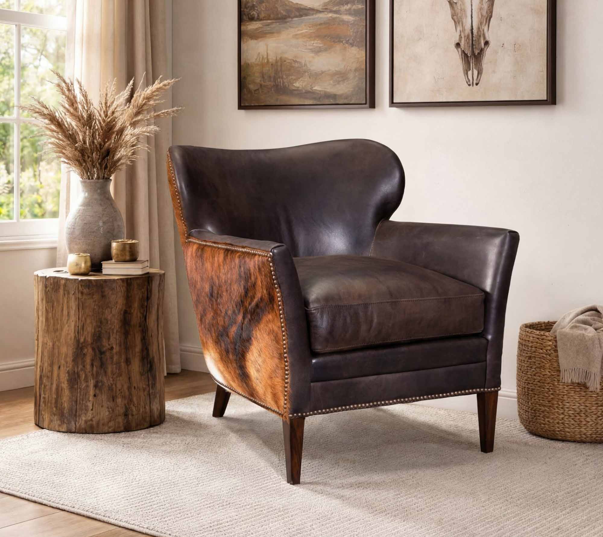 Kato Leather Chair In Brown - Image 4