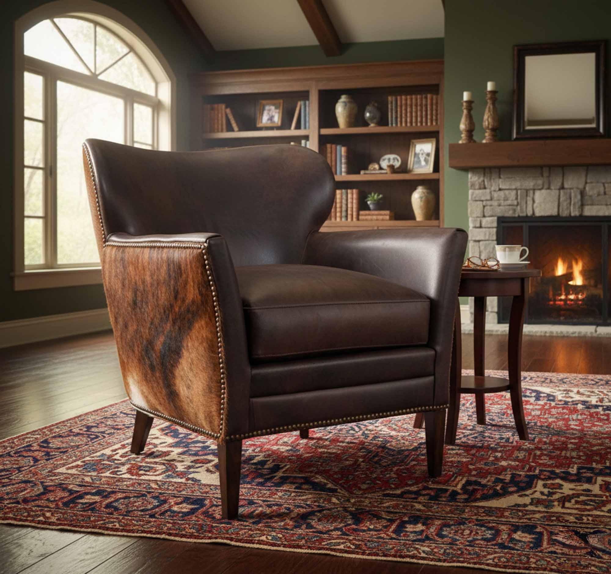 Kato Leather Chair In Brown - Image 5