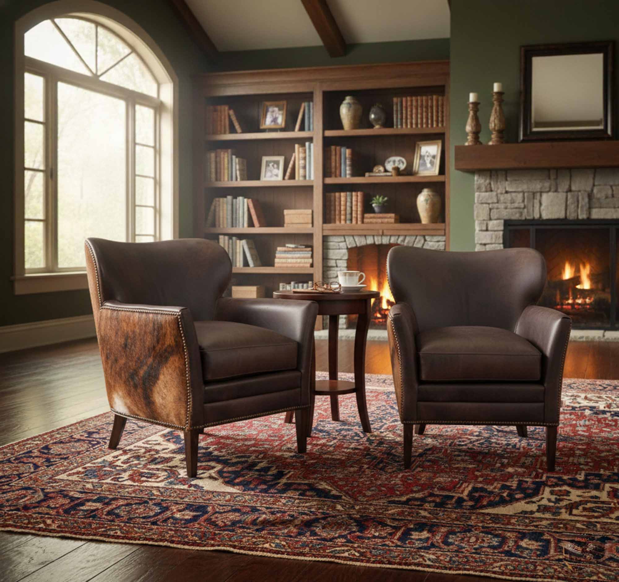 Kato Leather Chair In Brown - Image 6