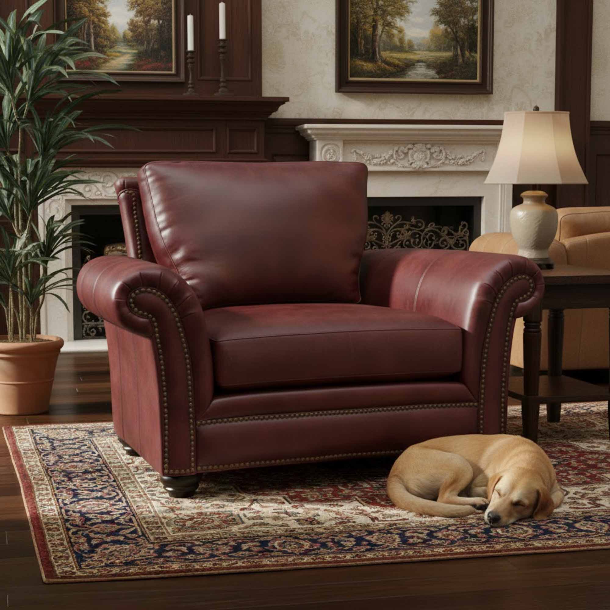 Kaymus Leather Chair - Image 3