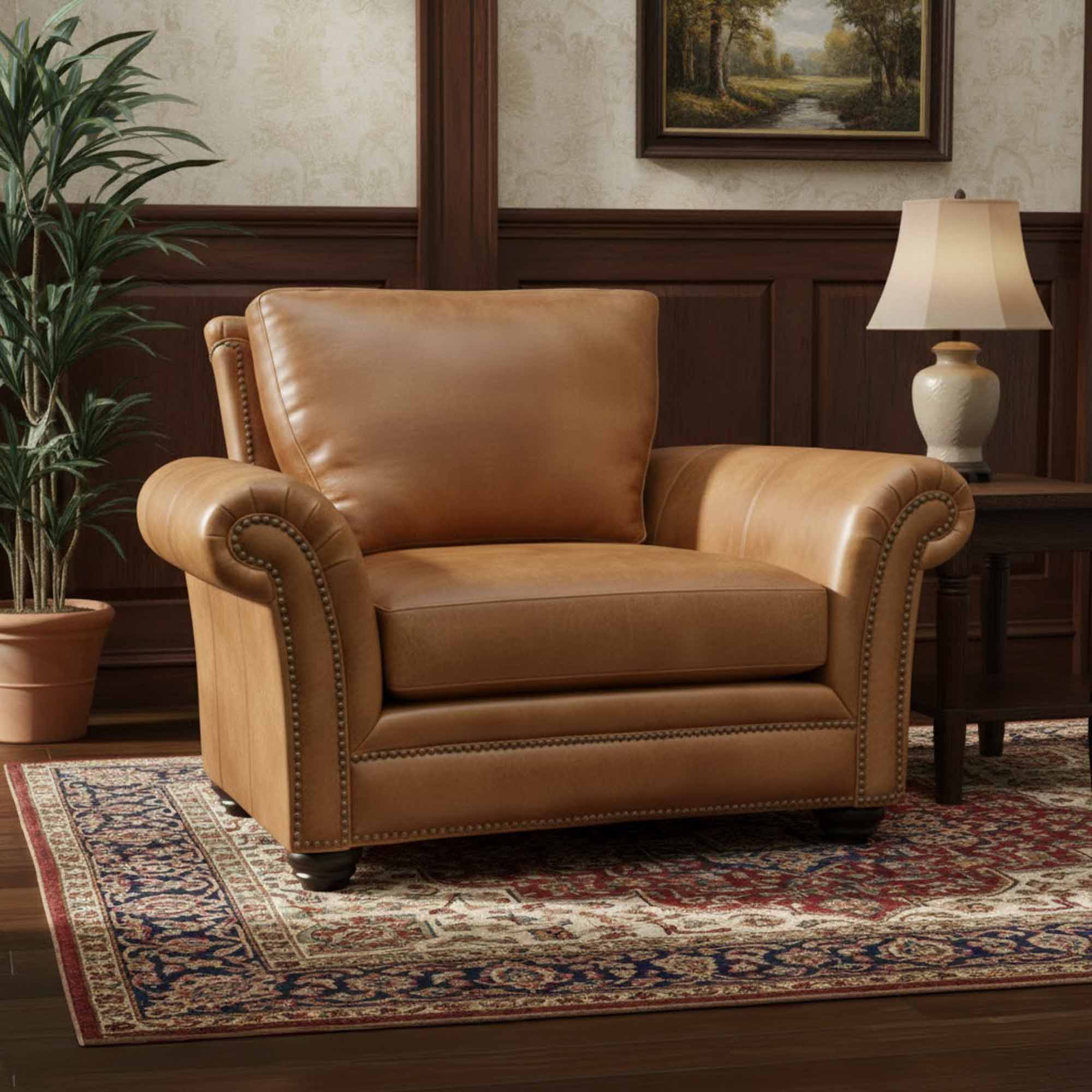 Kaymus Leather Chair - Image 5