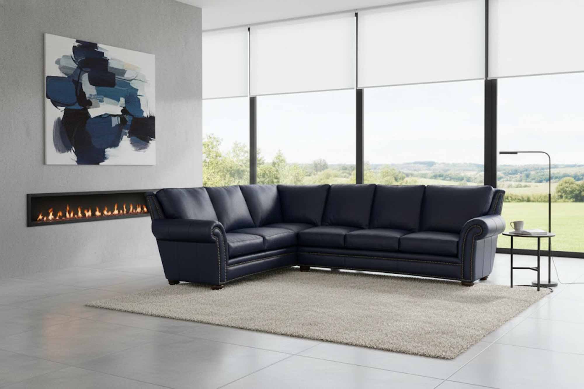 Kaymus Leather Sectional - Image 5