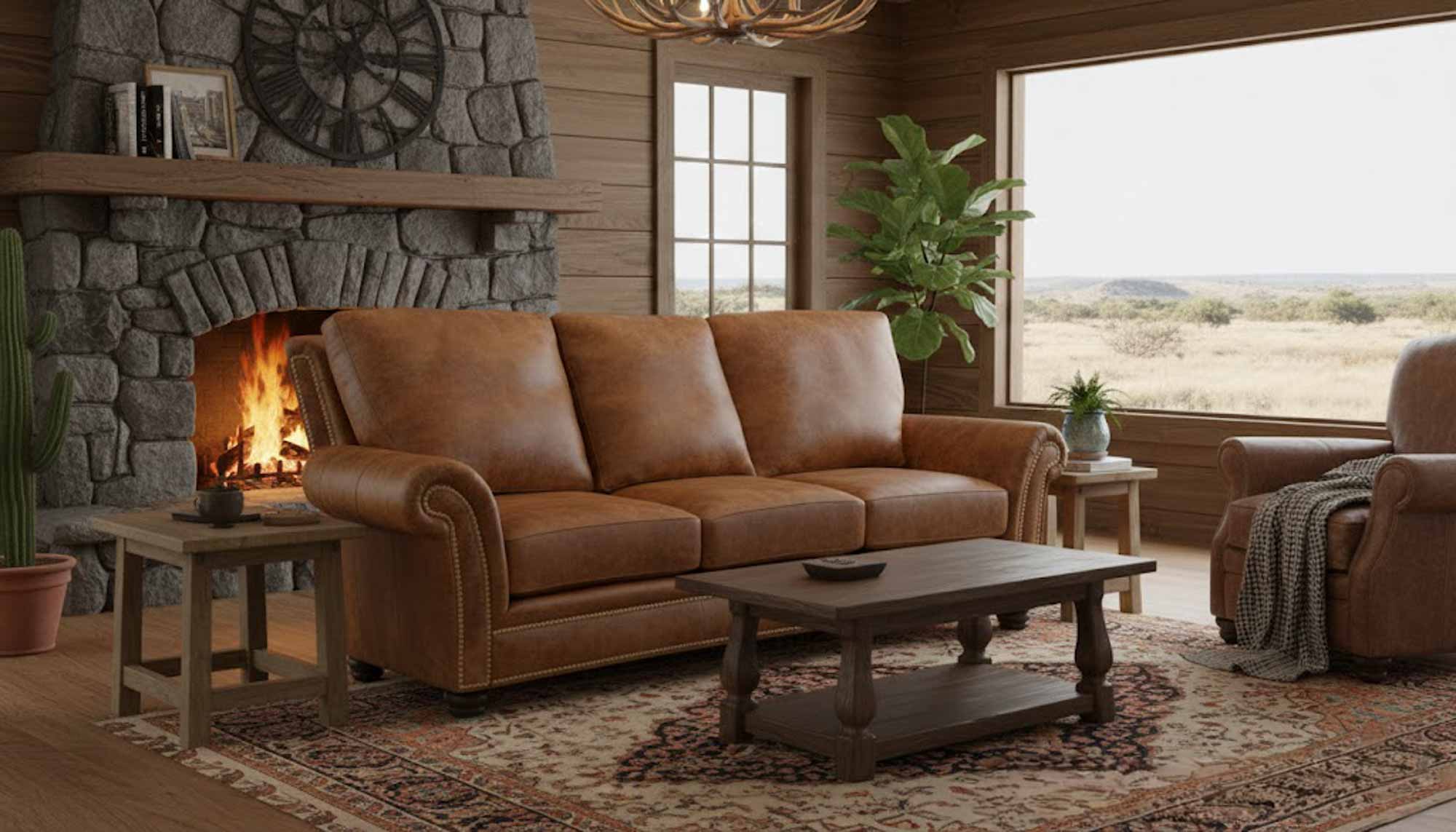 Kaymus Leather Sofa - Image 10
