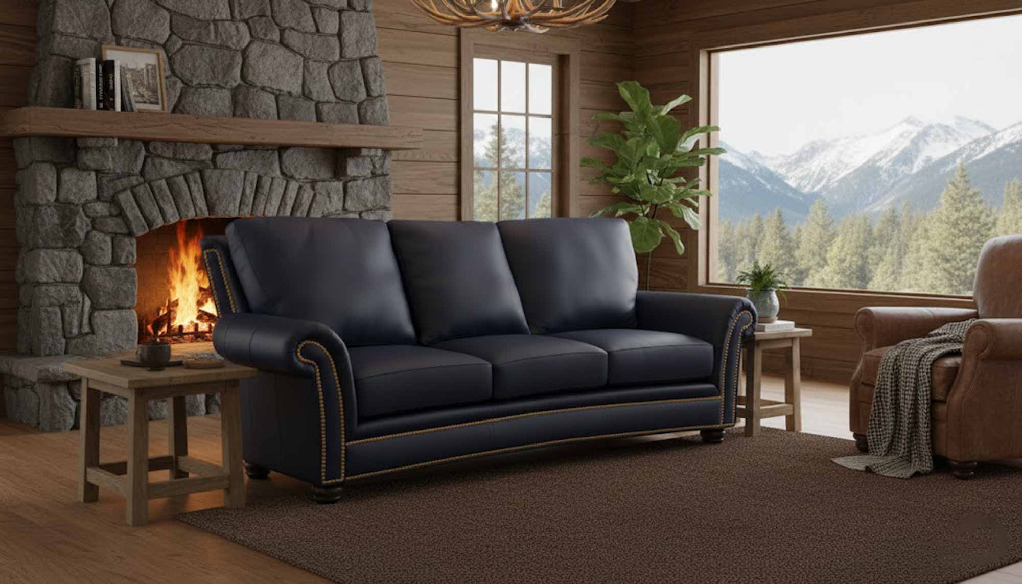 Kaymus Leather Sofa - Image 8