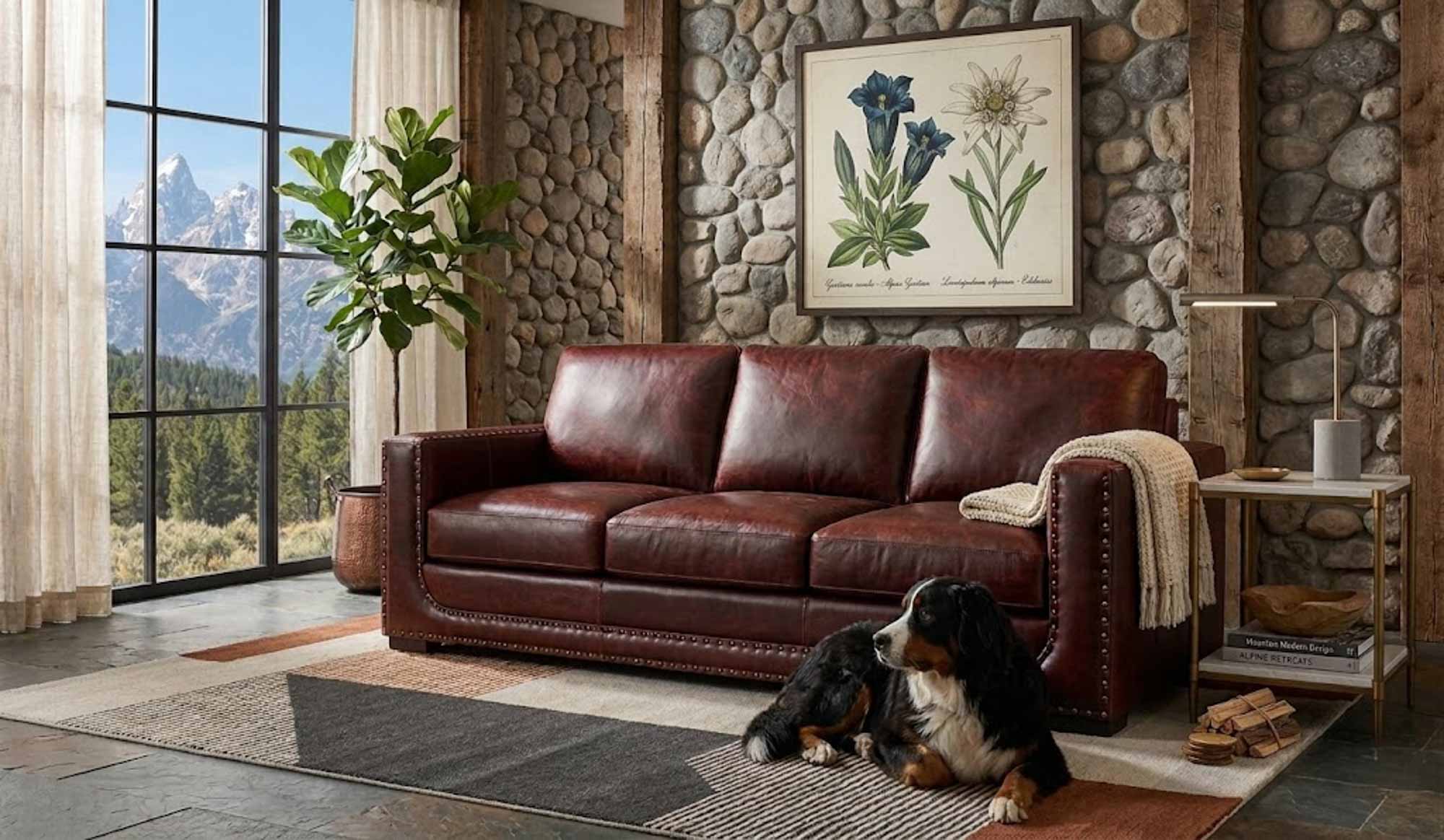 Kempton Leather Sofa - Image 10