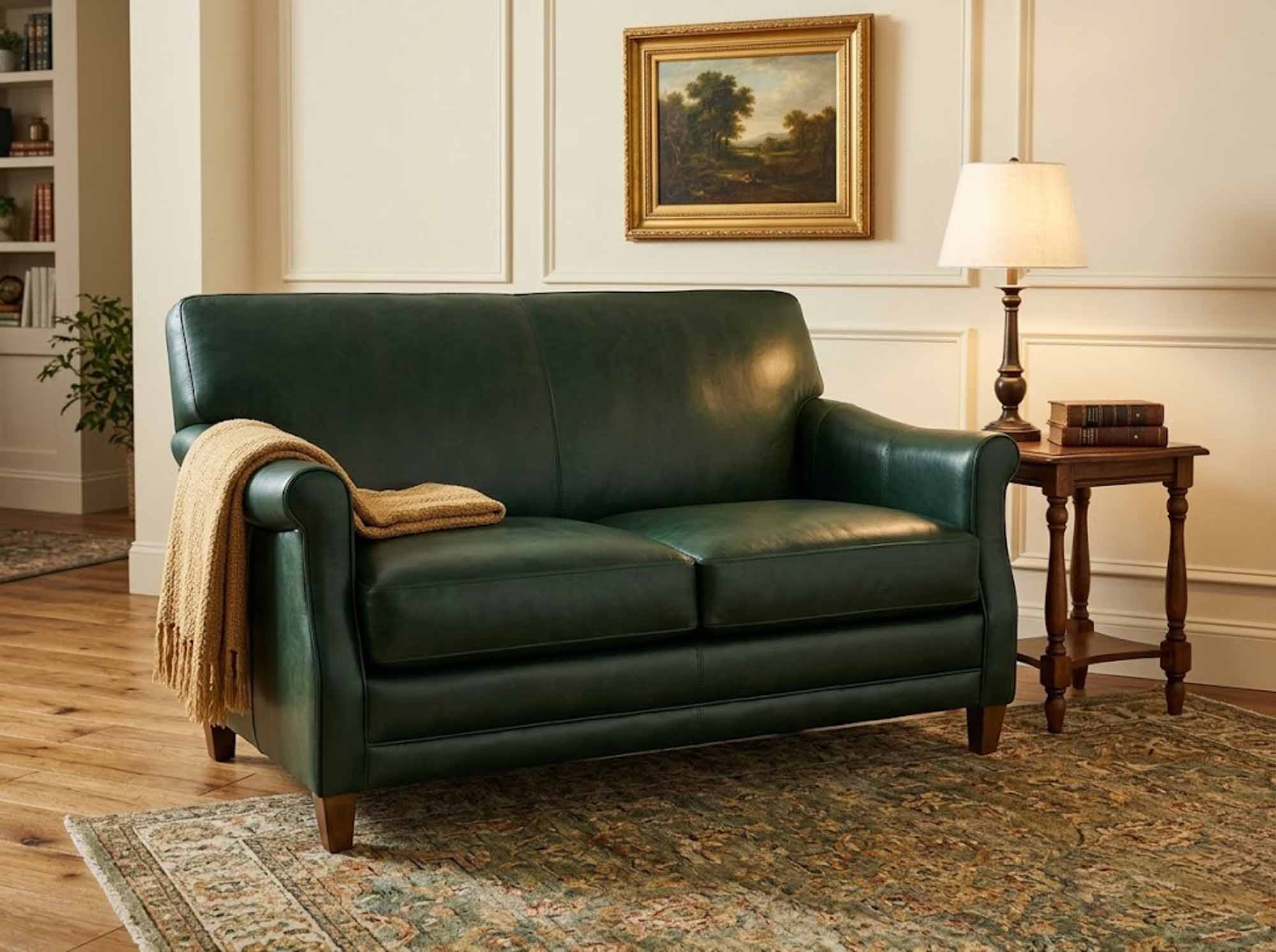 Kenya Leather Loveseat - Image 2