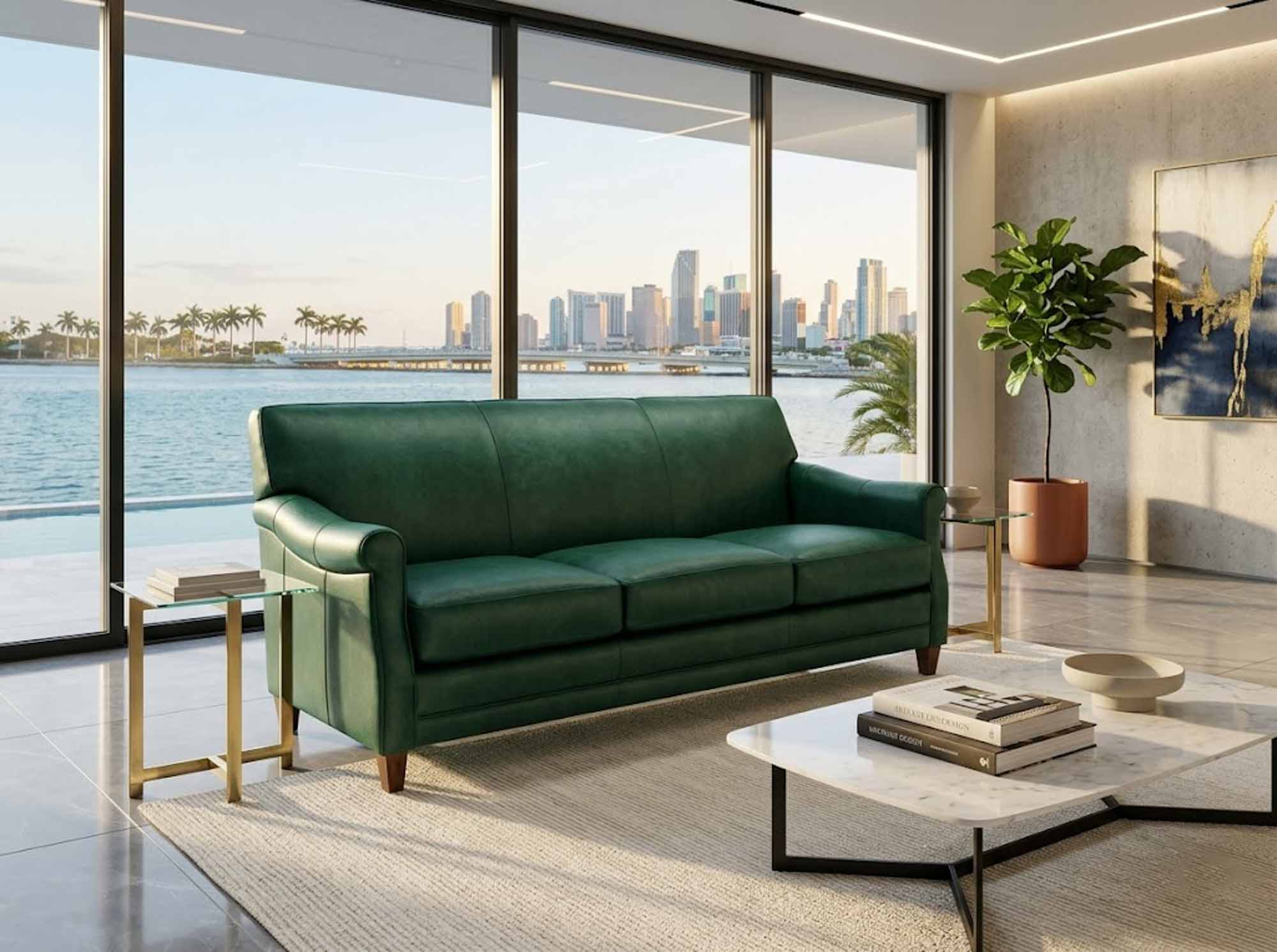 Kenya Leather Sofa - Image 2