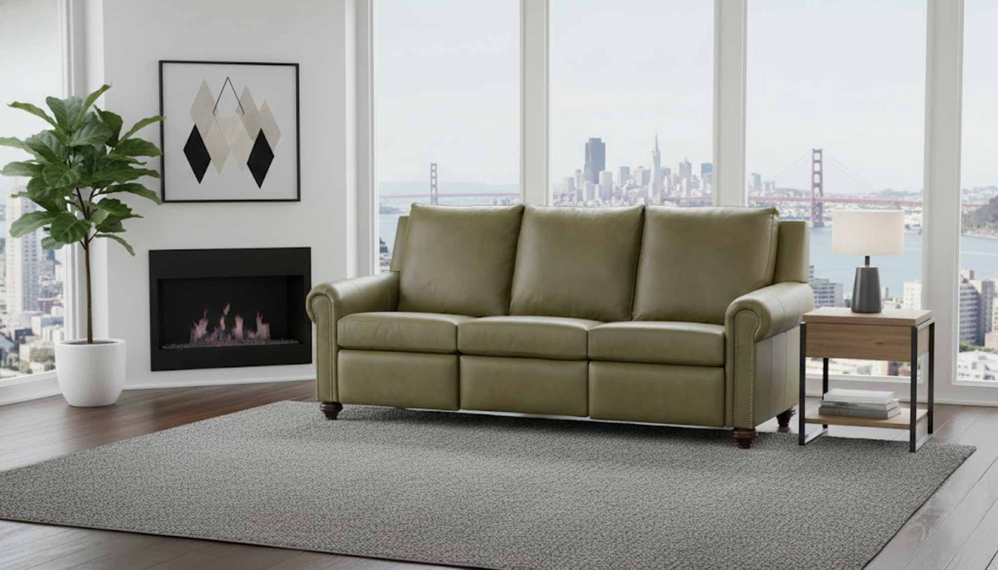 Kourt Leather Power Reclining Sofa - Image 6