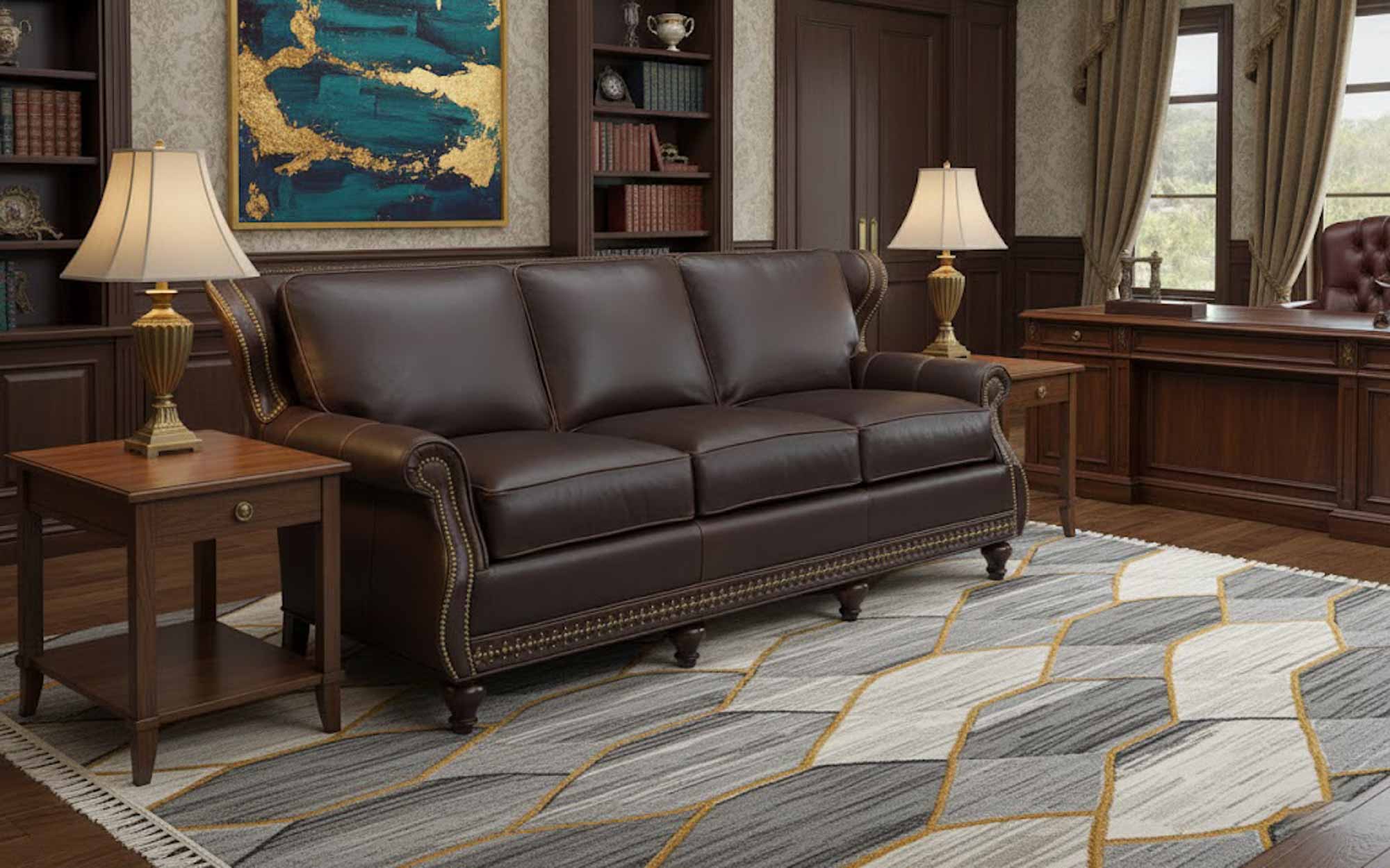Kruger Leather Sofa - Image 2