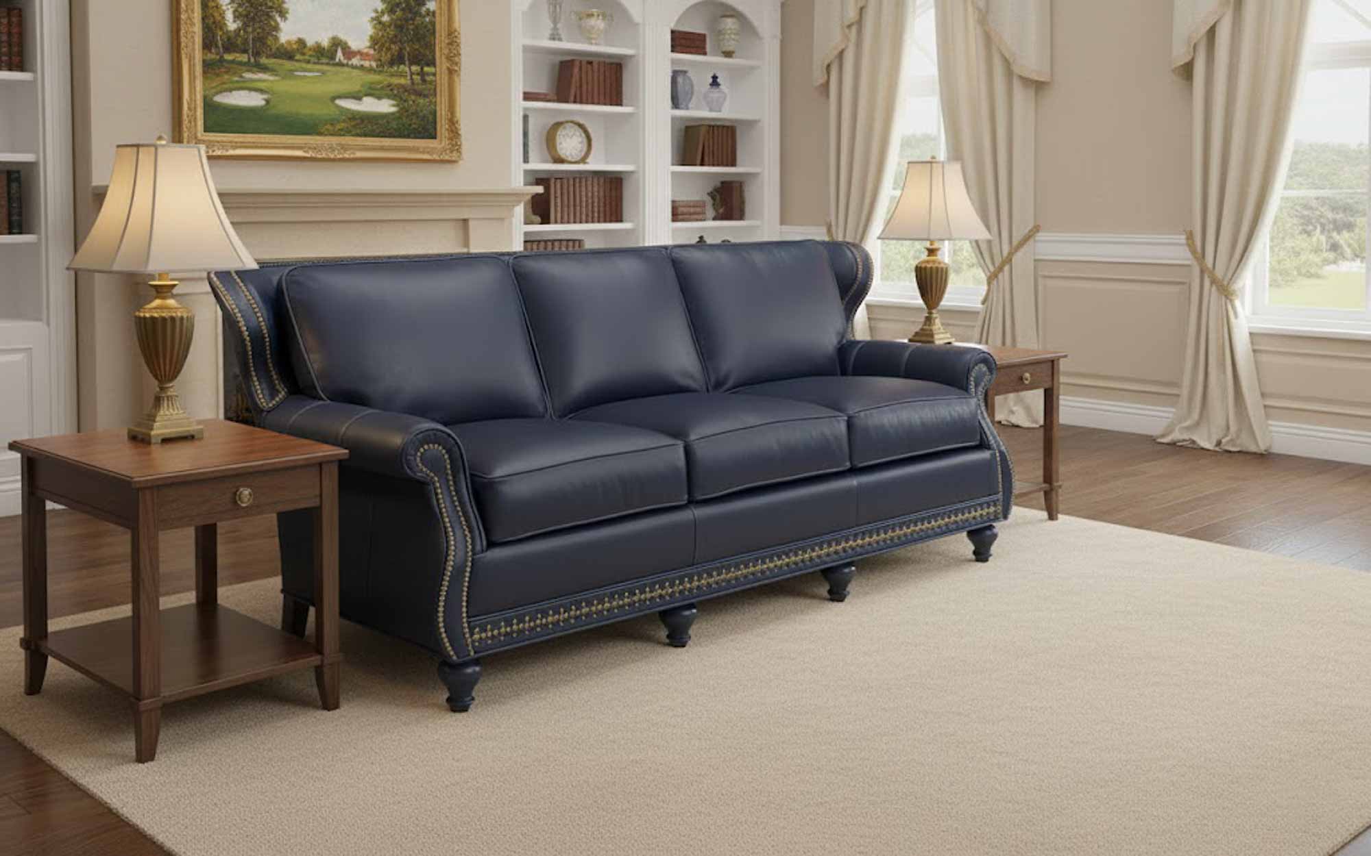 Kruger Leather Sofa - Image 3