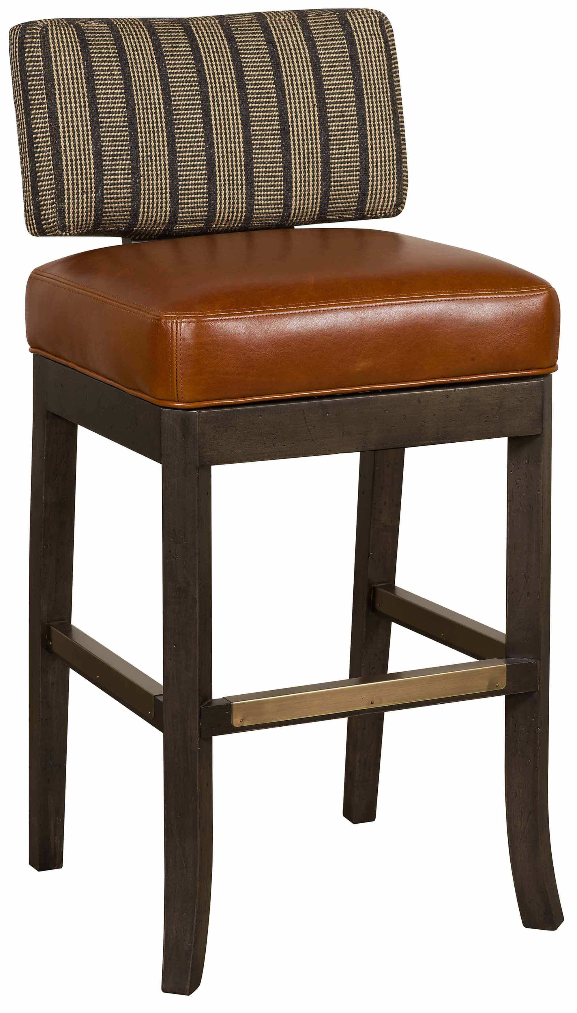 Lang Leather Swivel Bar Stool