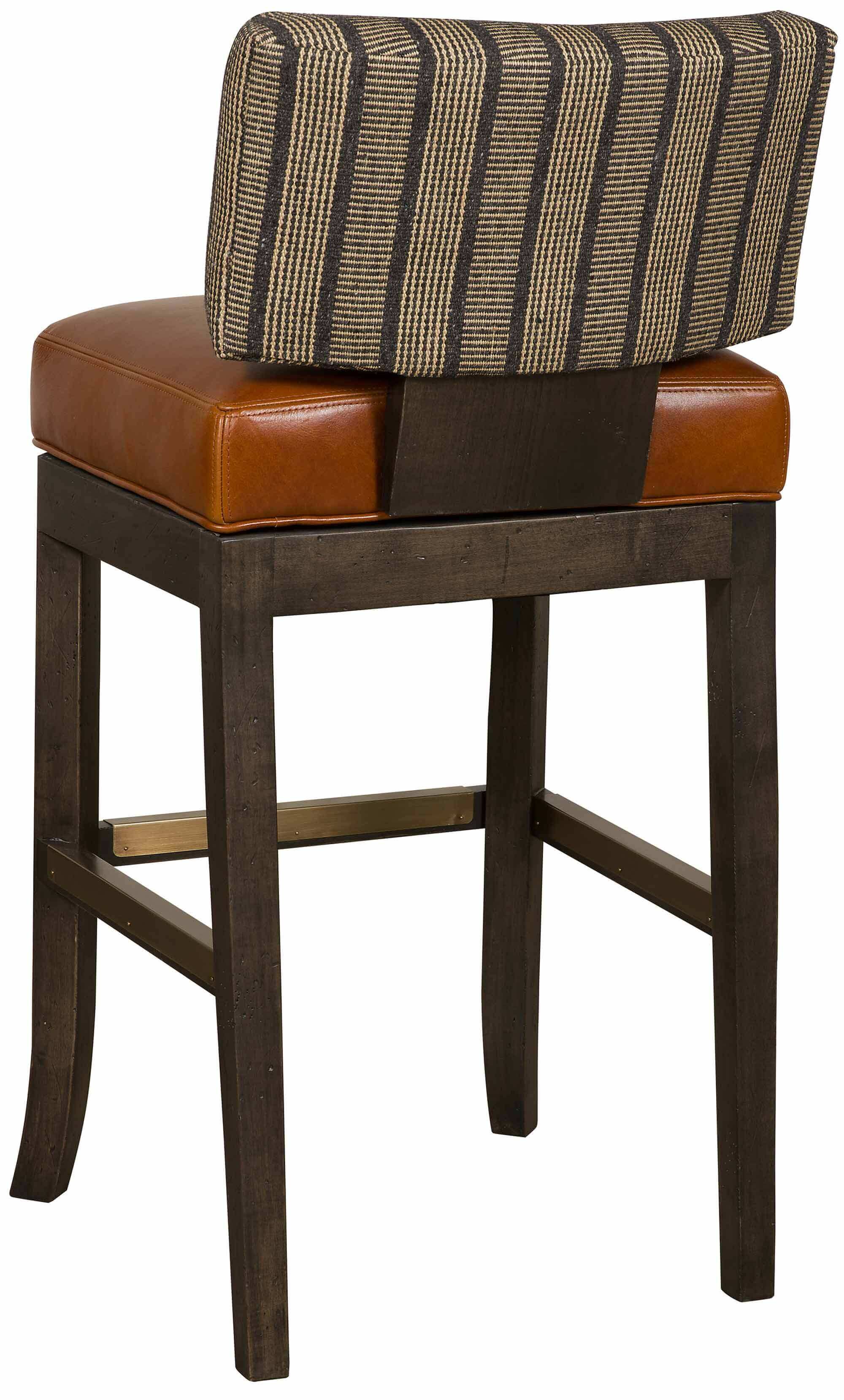 Lang Leather Swivel Bar Stool - Image 2