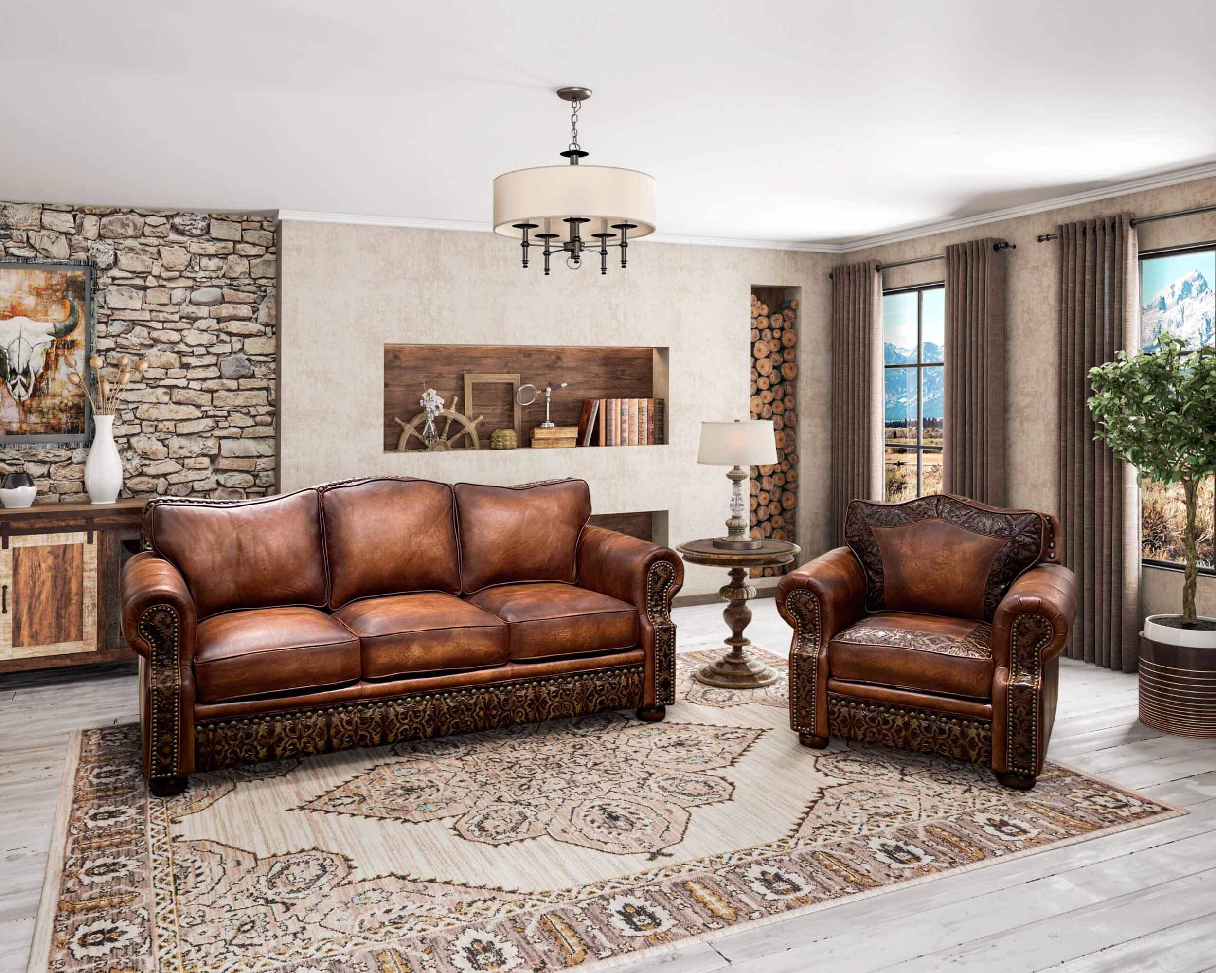 Laredo Leather Queen Sleeper Sofa - Image 3