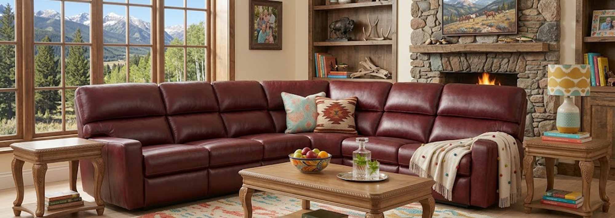 Larsen Leather Sectional - Image 4