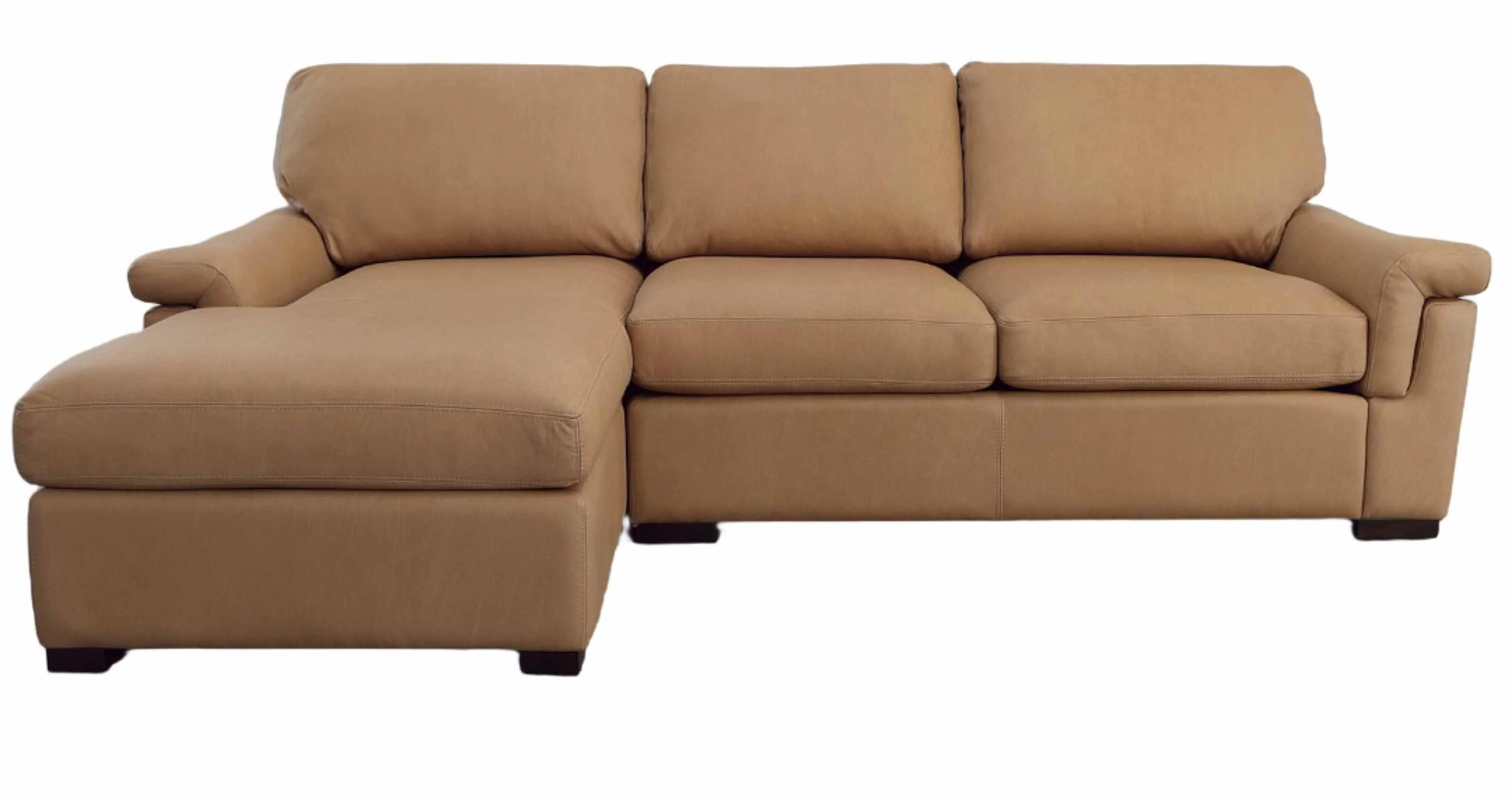 Lusso Leather Sofa With Chaise - Image 2