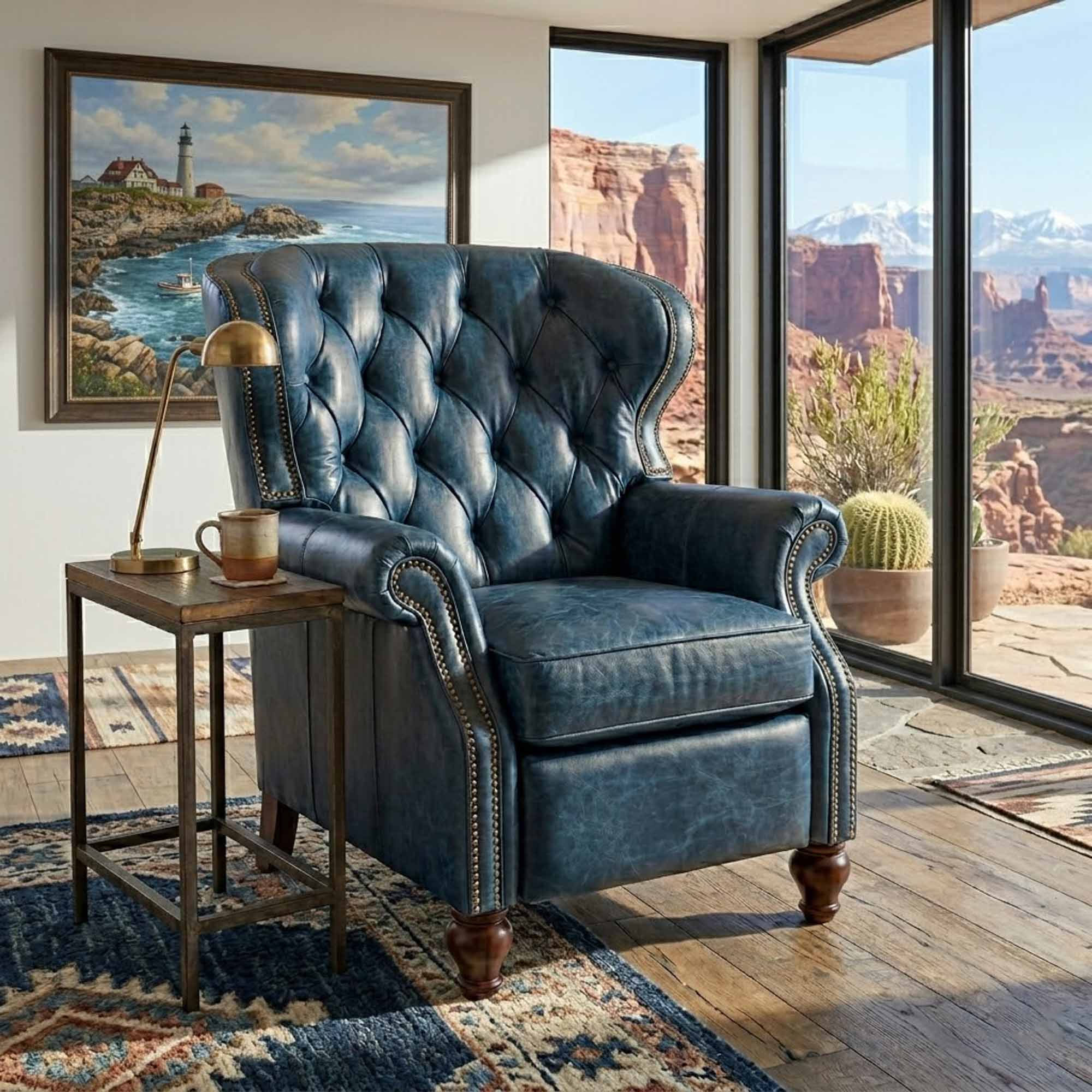 Lauren Leather Recliner - Image 4