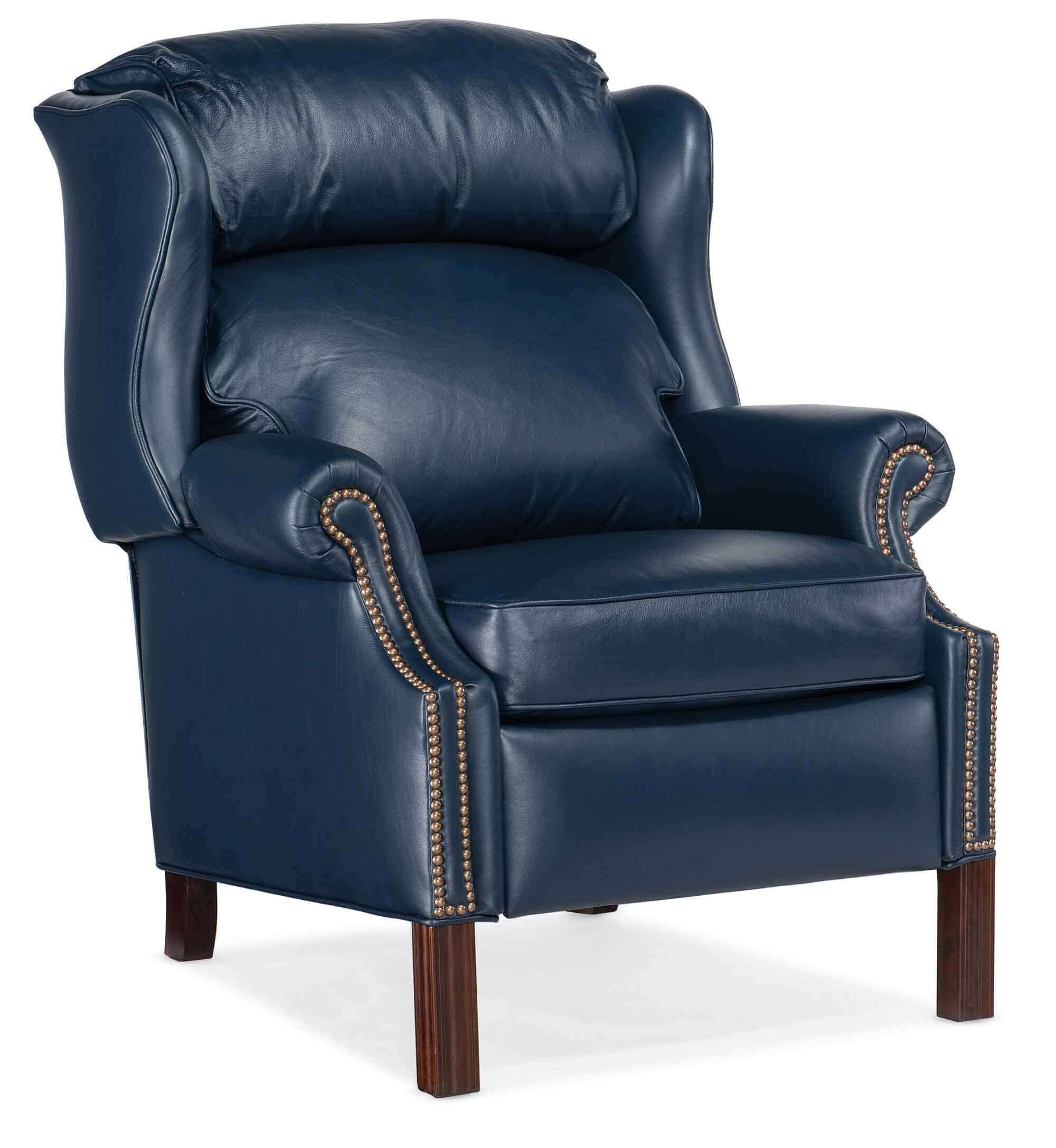Leather Recliner With Chippendale Legs - Image 5