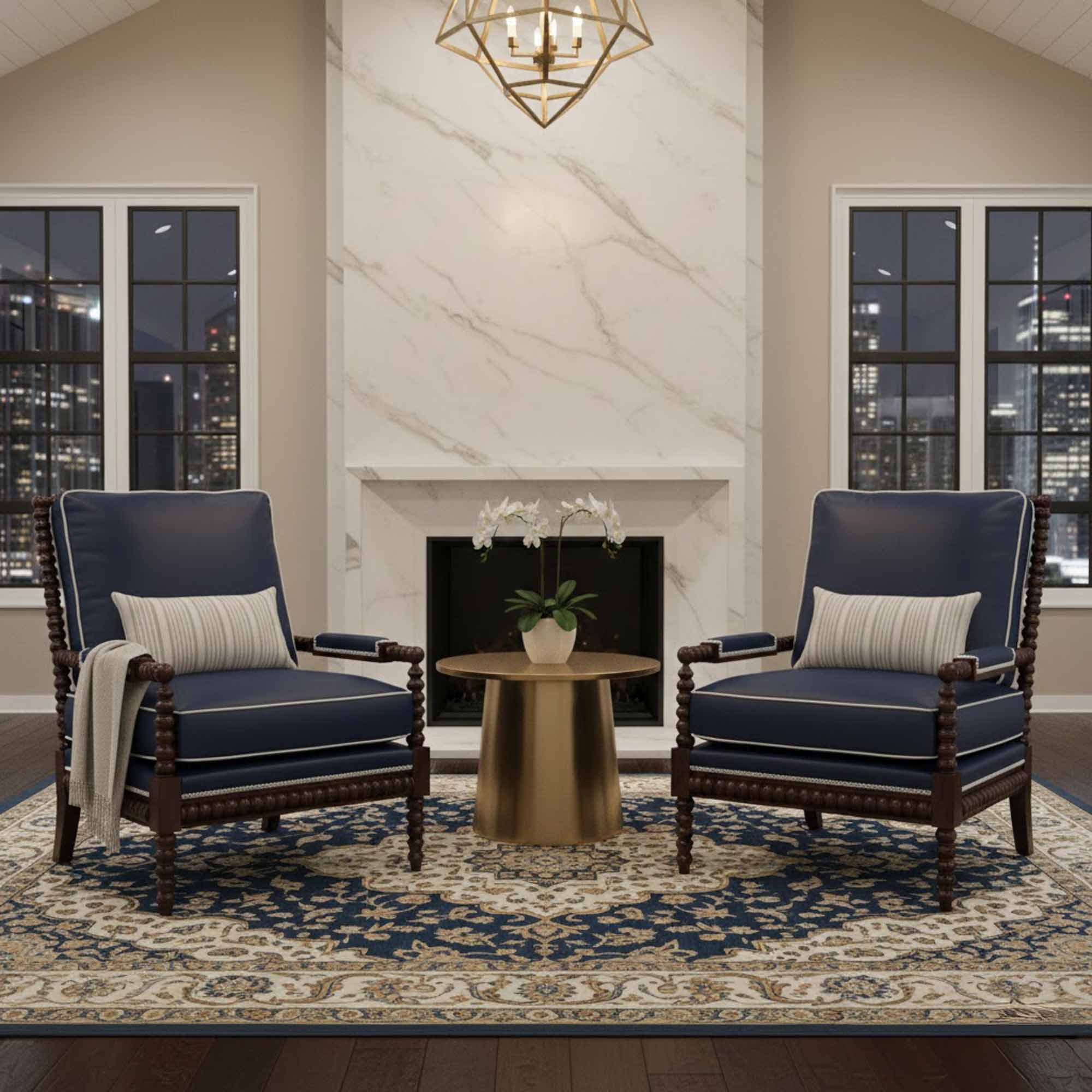 Leather Spool Chair - Image 8