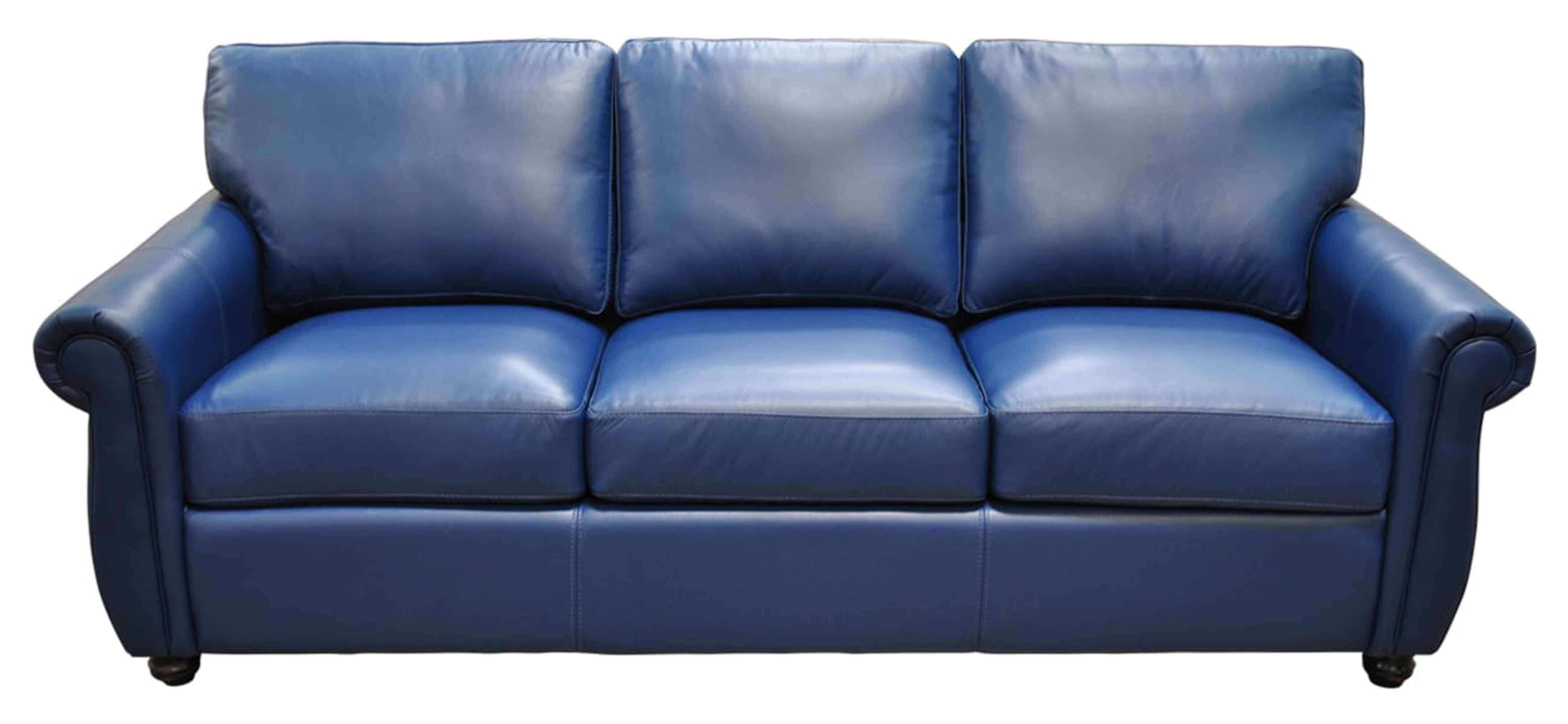Ledra Leather Full Size Sofa Sleeper - Image 2