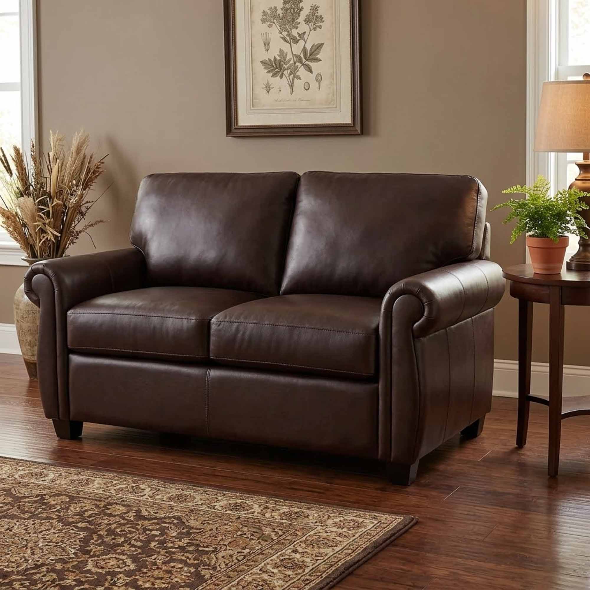 Ledra Leather Loveseat - Image 3