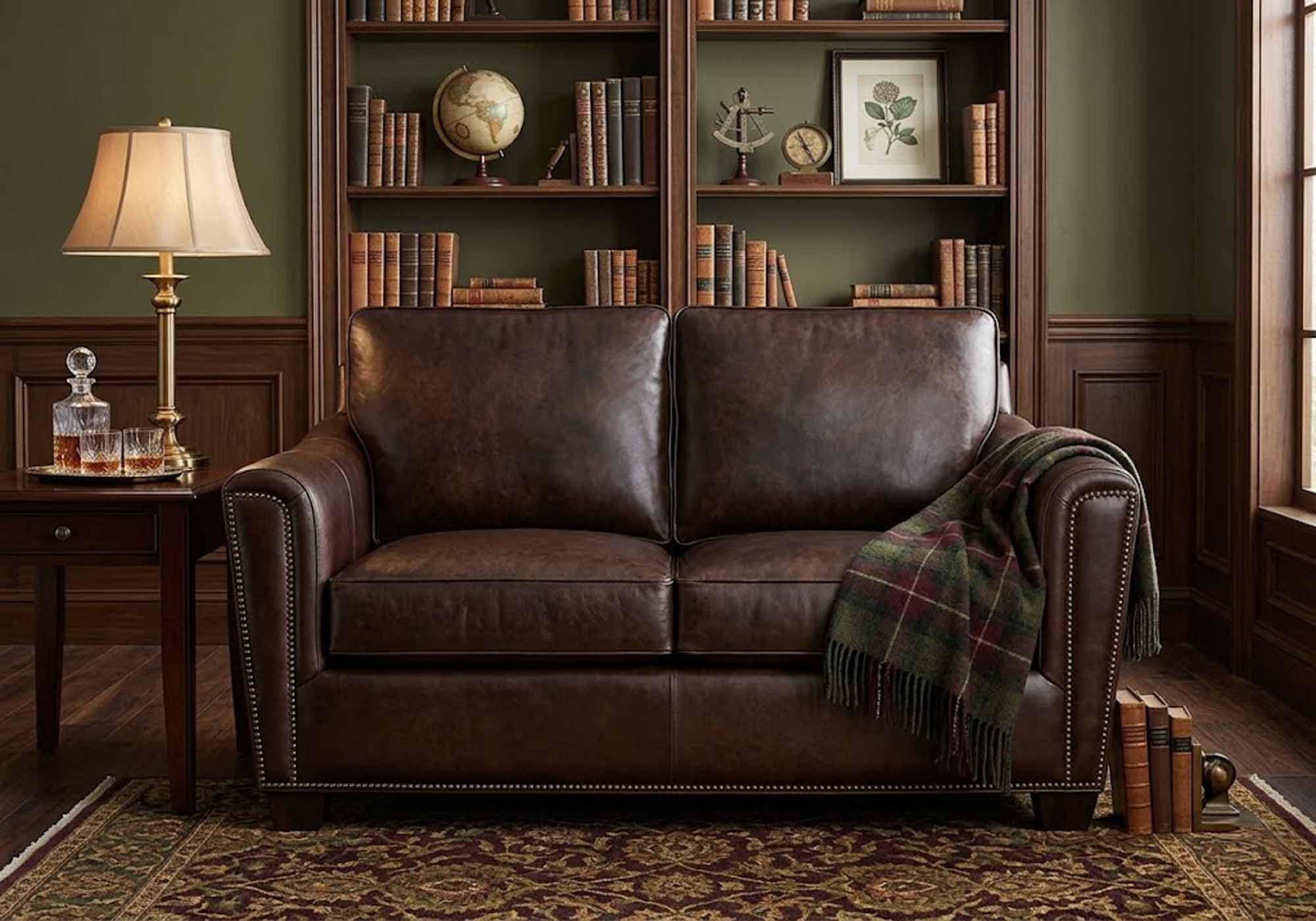 Lennon Leather Loveseat - Image 5