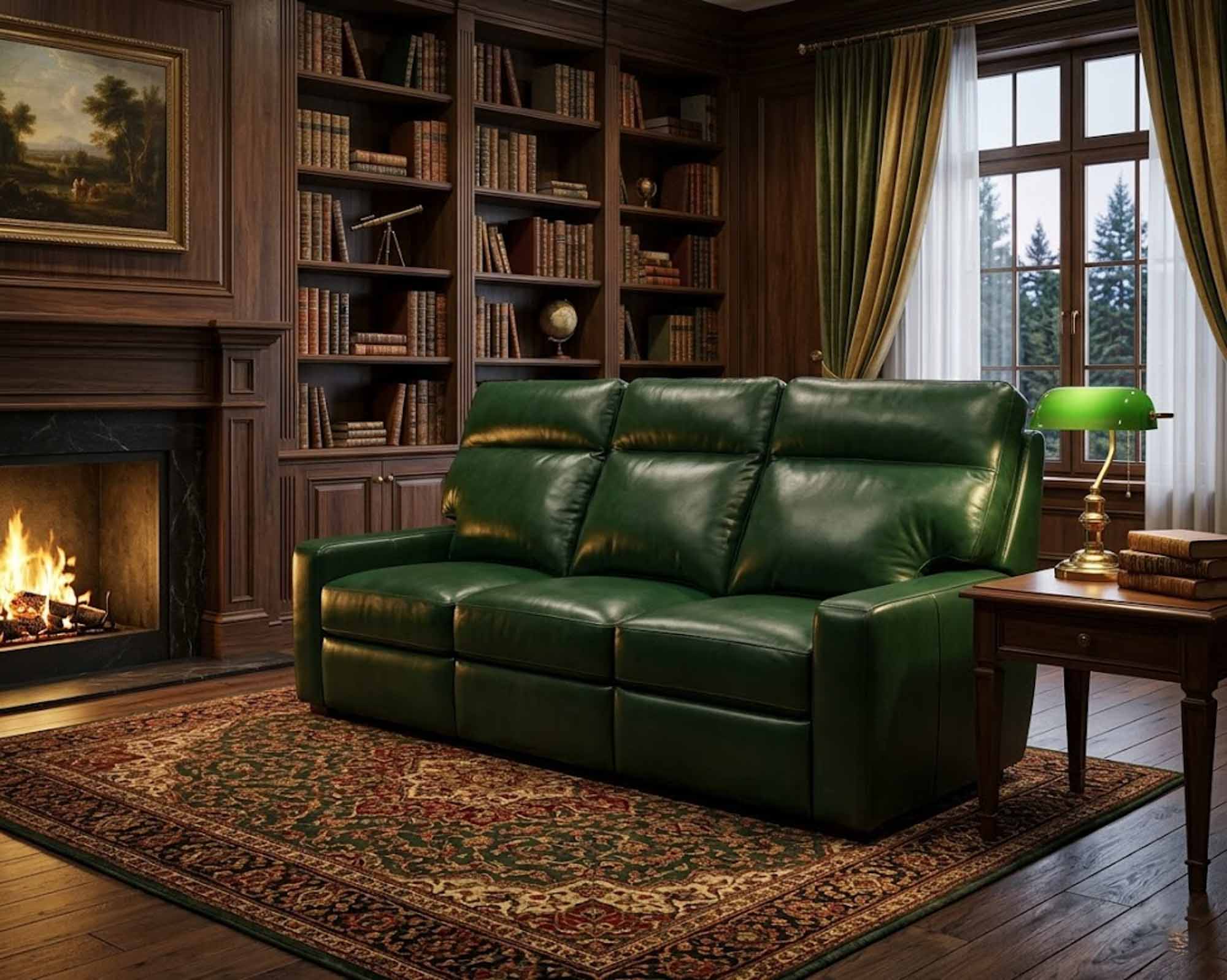 Lennox Leather Reclining Loveseat - Image 3