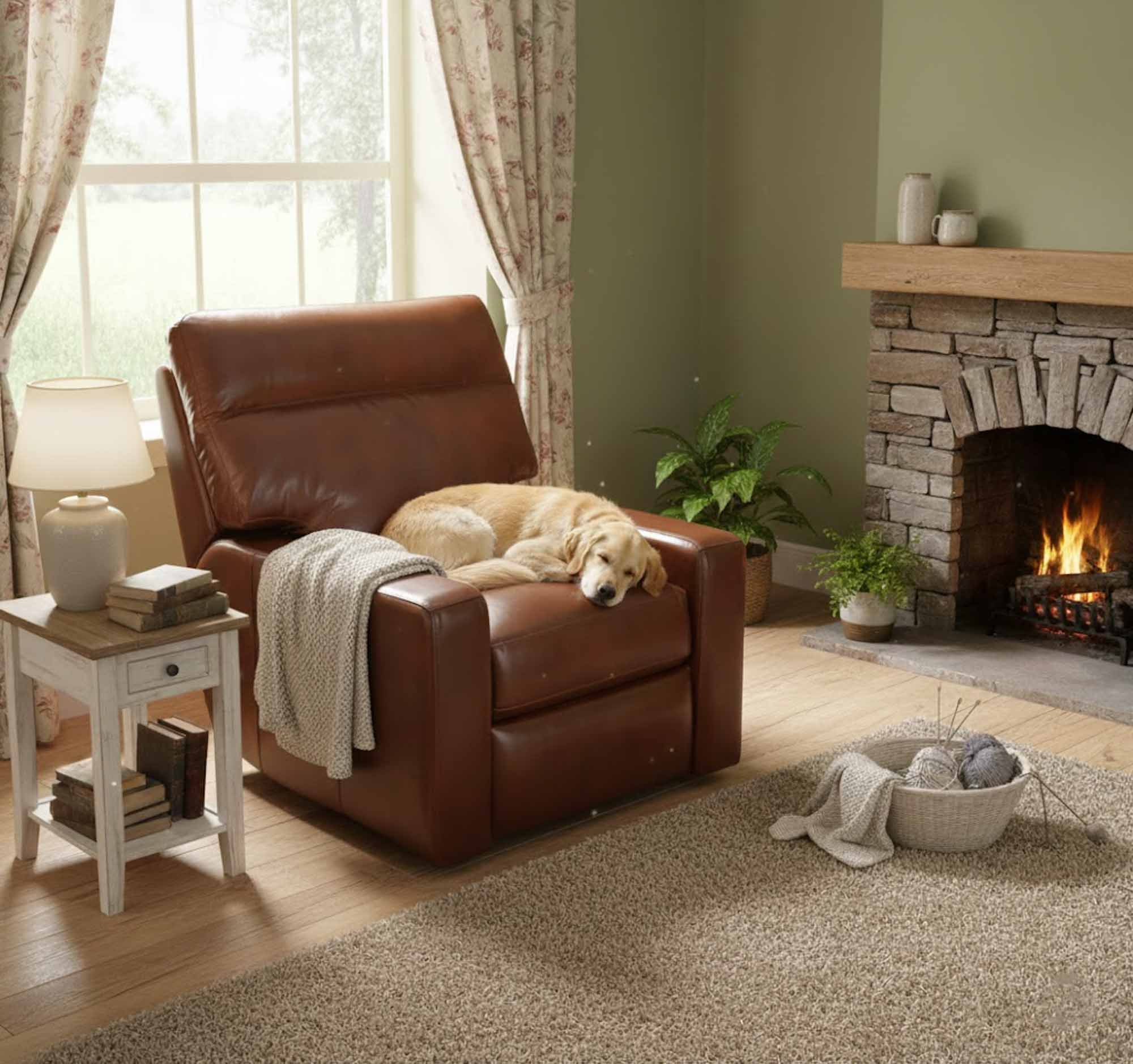 Lennox Leather Swivel Glider Recliner - Image 2