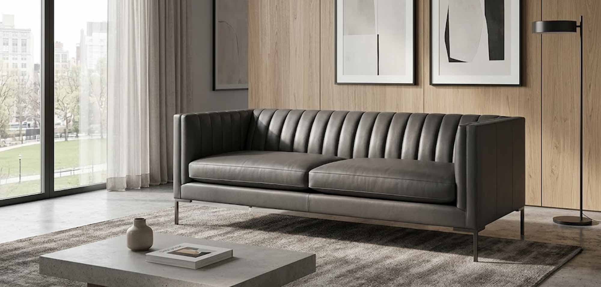 Lizzo Leather Sofa - Image 7