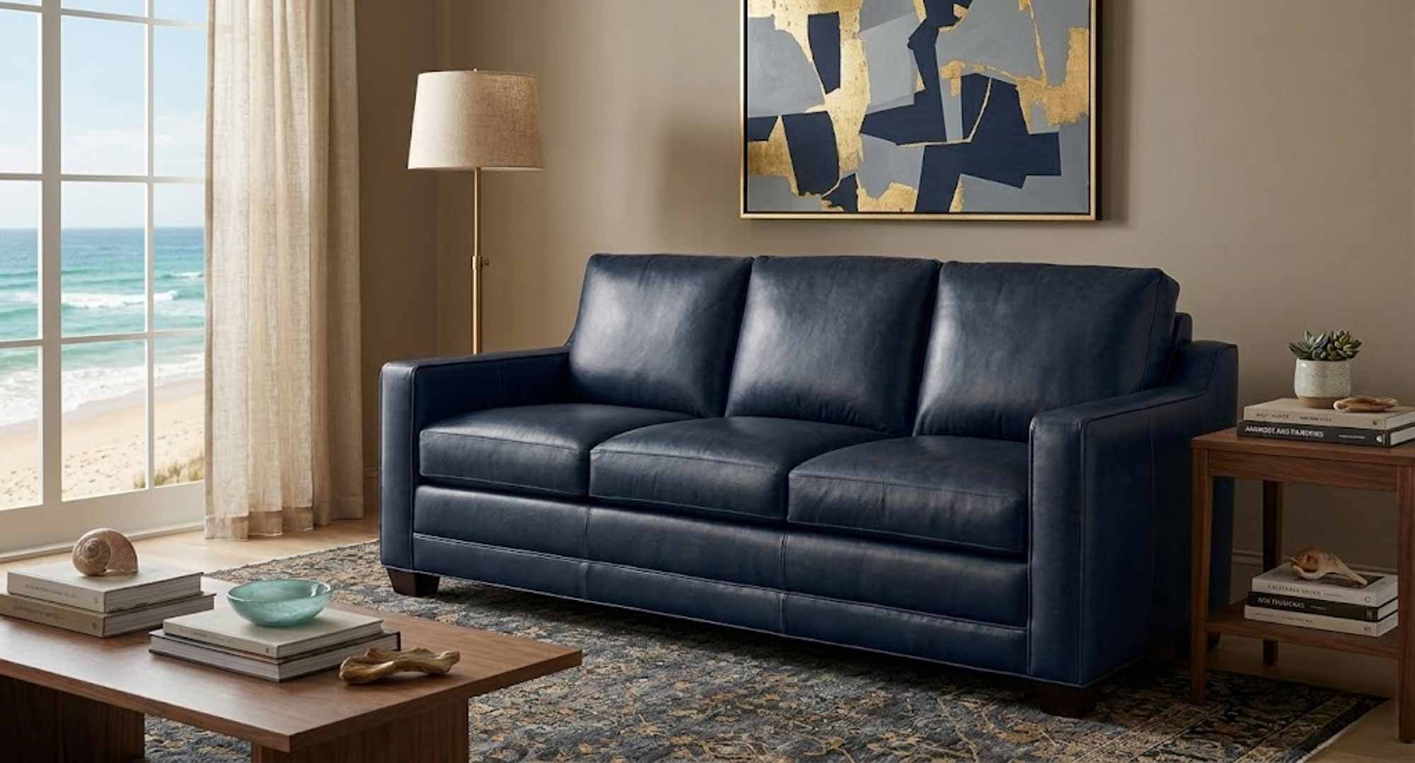 Loftin Leather Sofa - Image 5