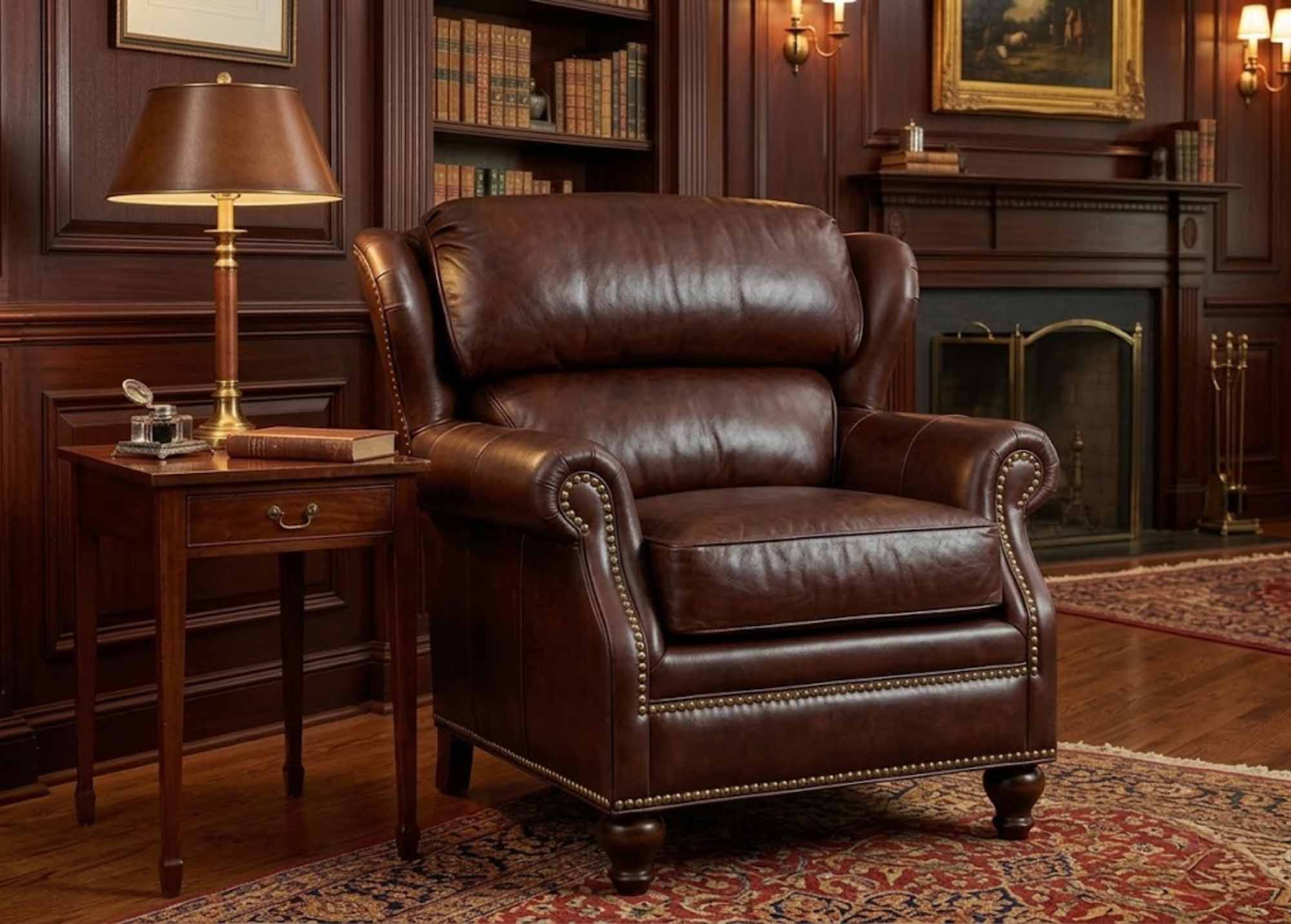 London Leather Chair - Image 6