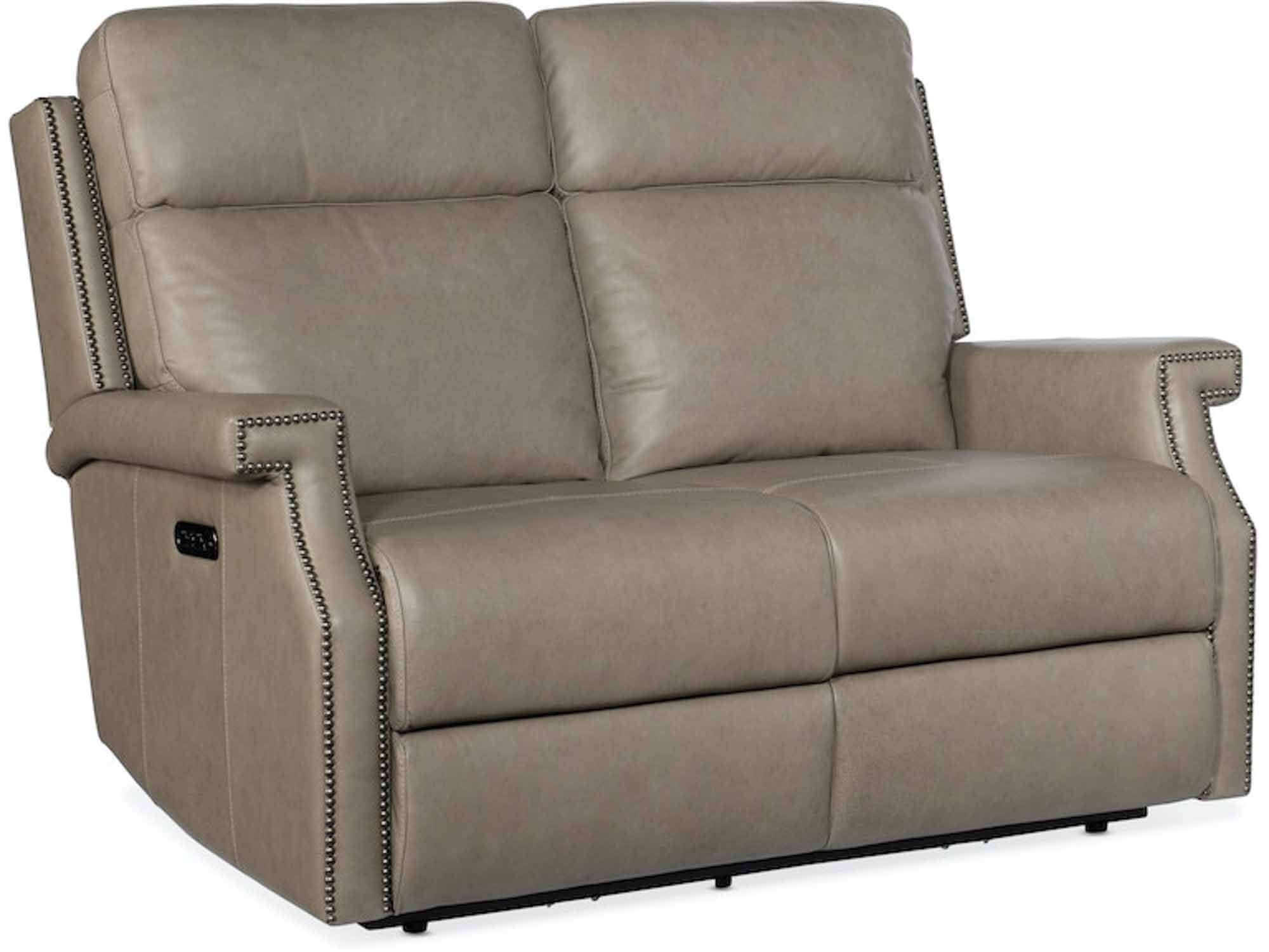 Lopez Zero Gravity Leather Power Reclining Loveseat With Articulating Headrest