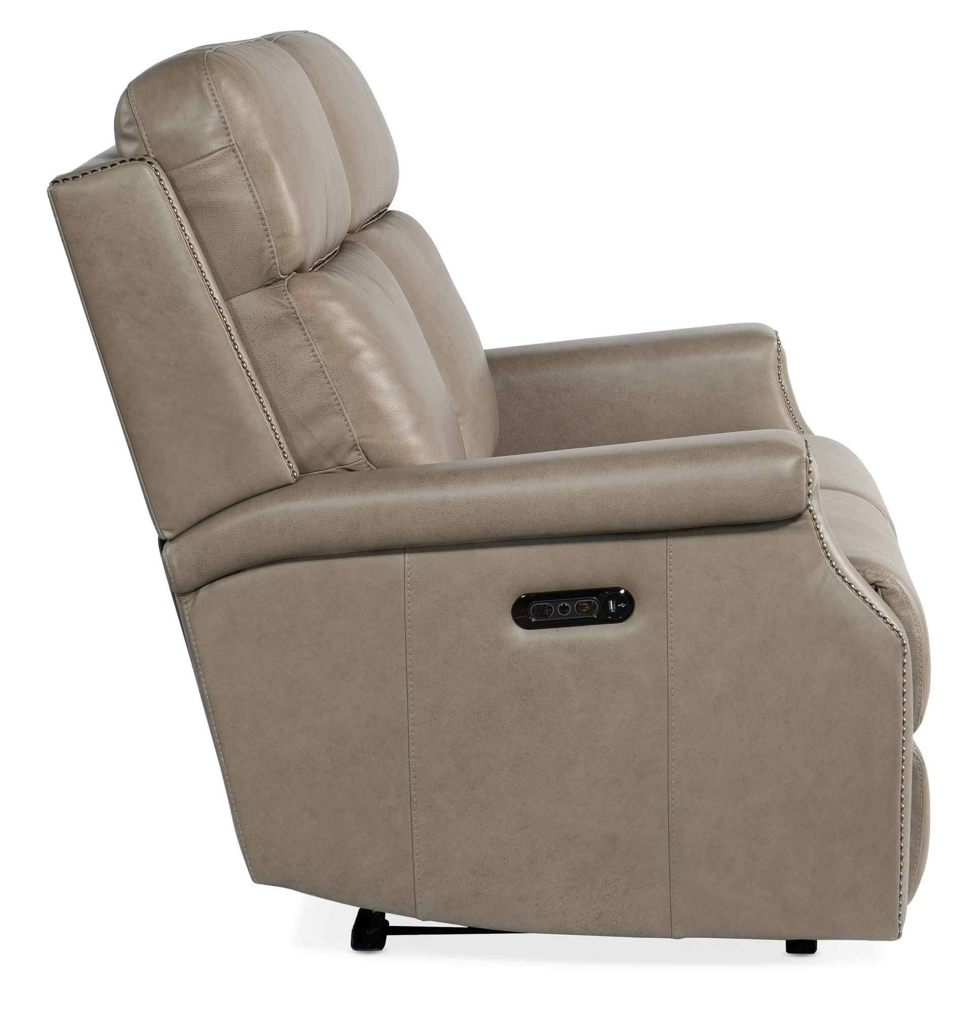 Lopez Zero Gravity Leather Power Reclining Loveseat With Articulating Headrest - Image 3