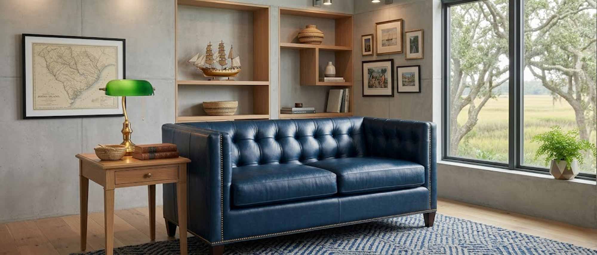 Lowery Leather Loveseat - Image 4