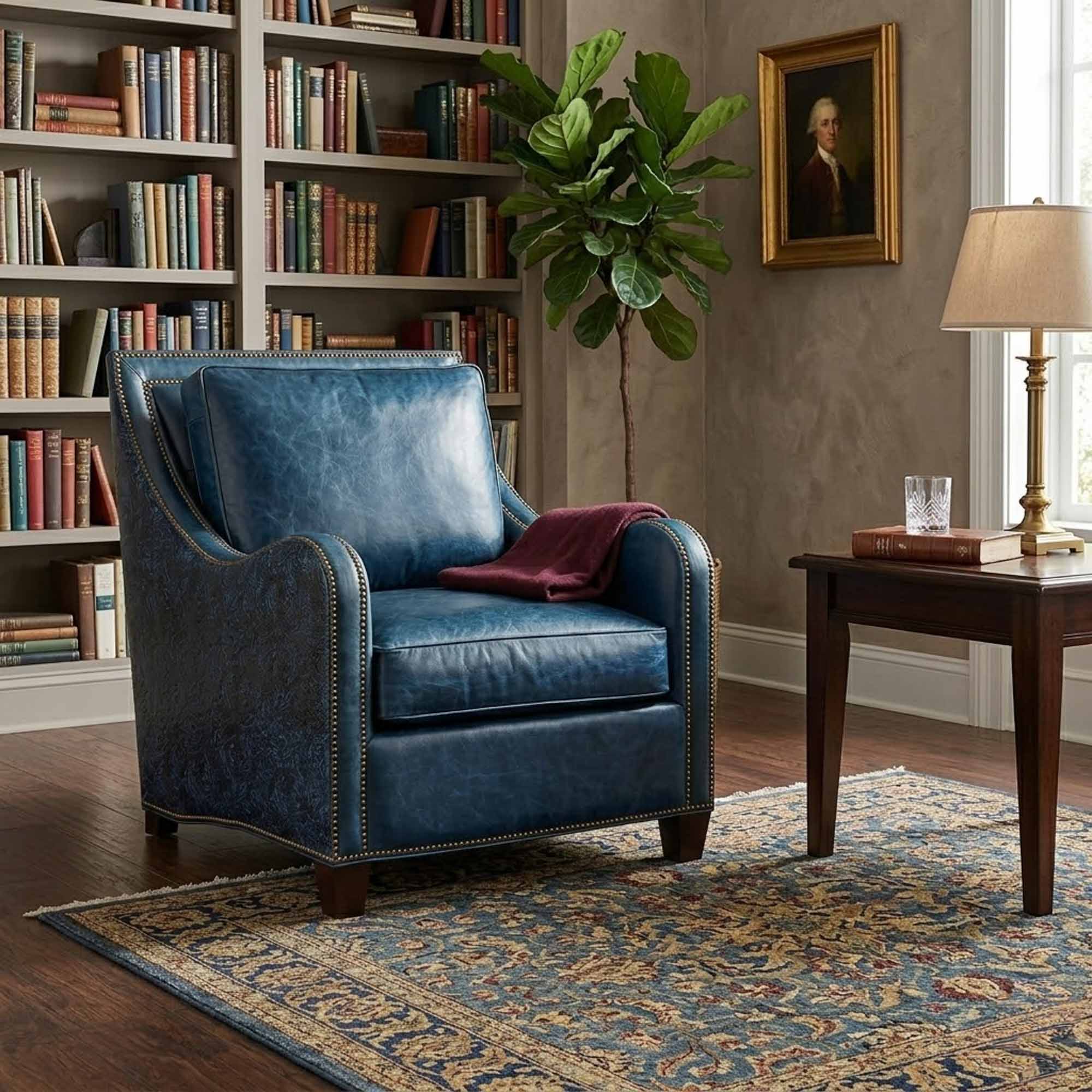 Lynn Leather Chair - Image 5