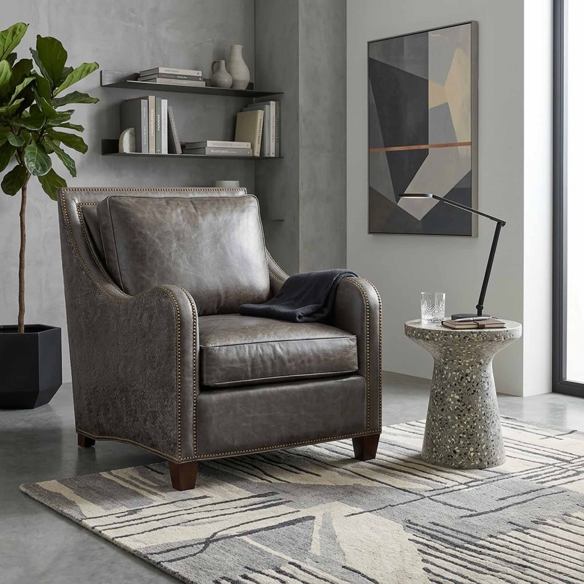 Lynn Leather Chair - Image 6